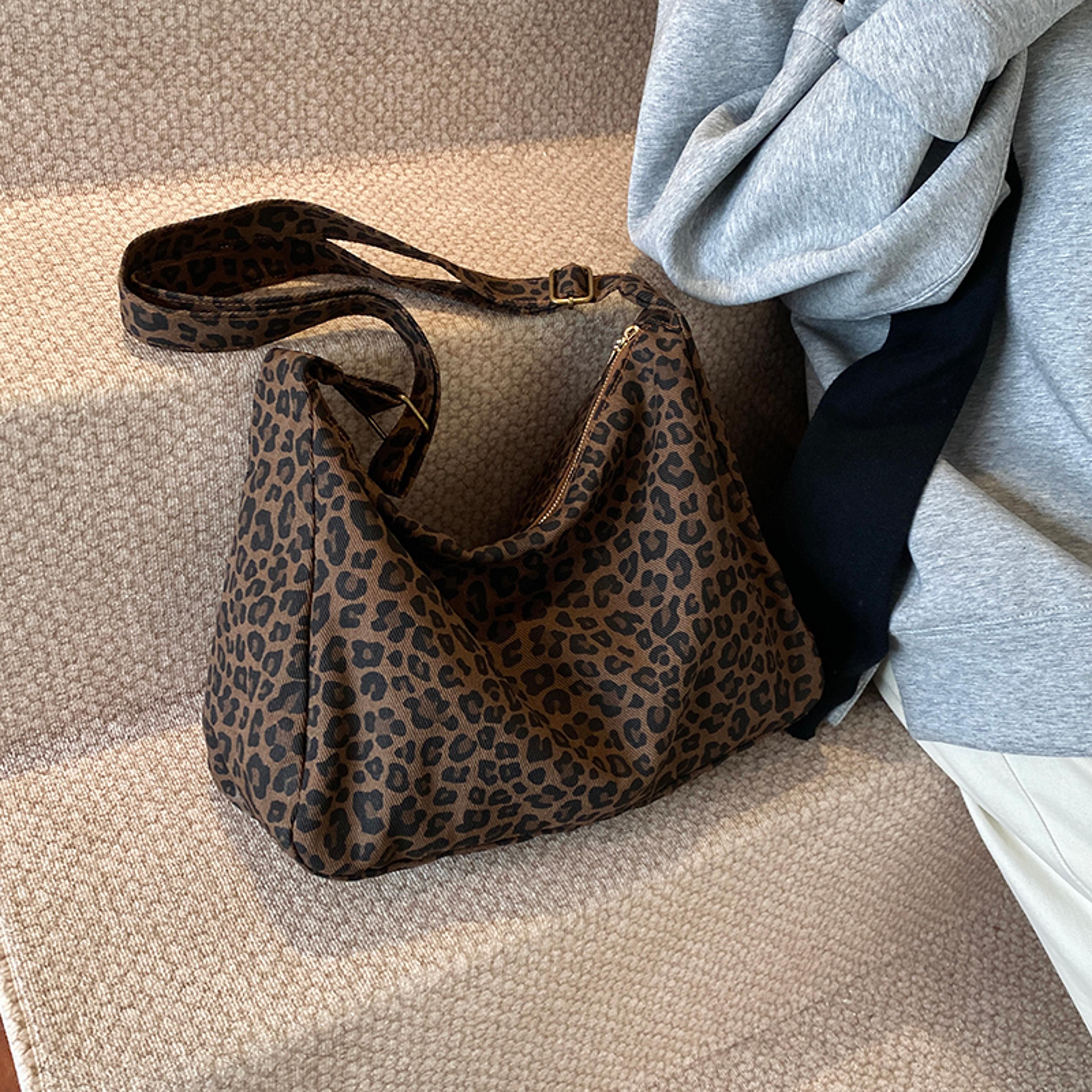 Trendy Casual Leopard Print Crossbody Bag For Women Large Capacity Shoulder Bag For Outings  Commut 0