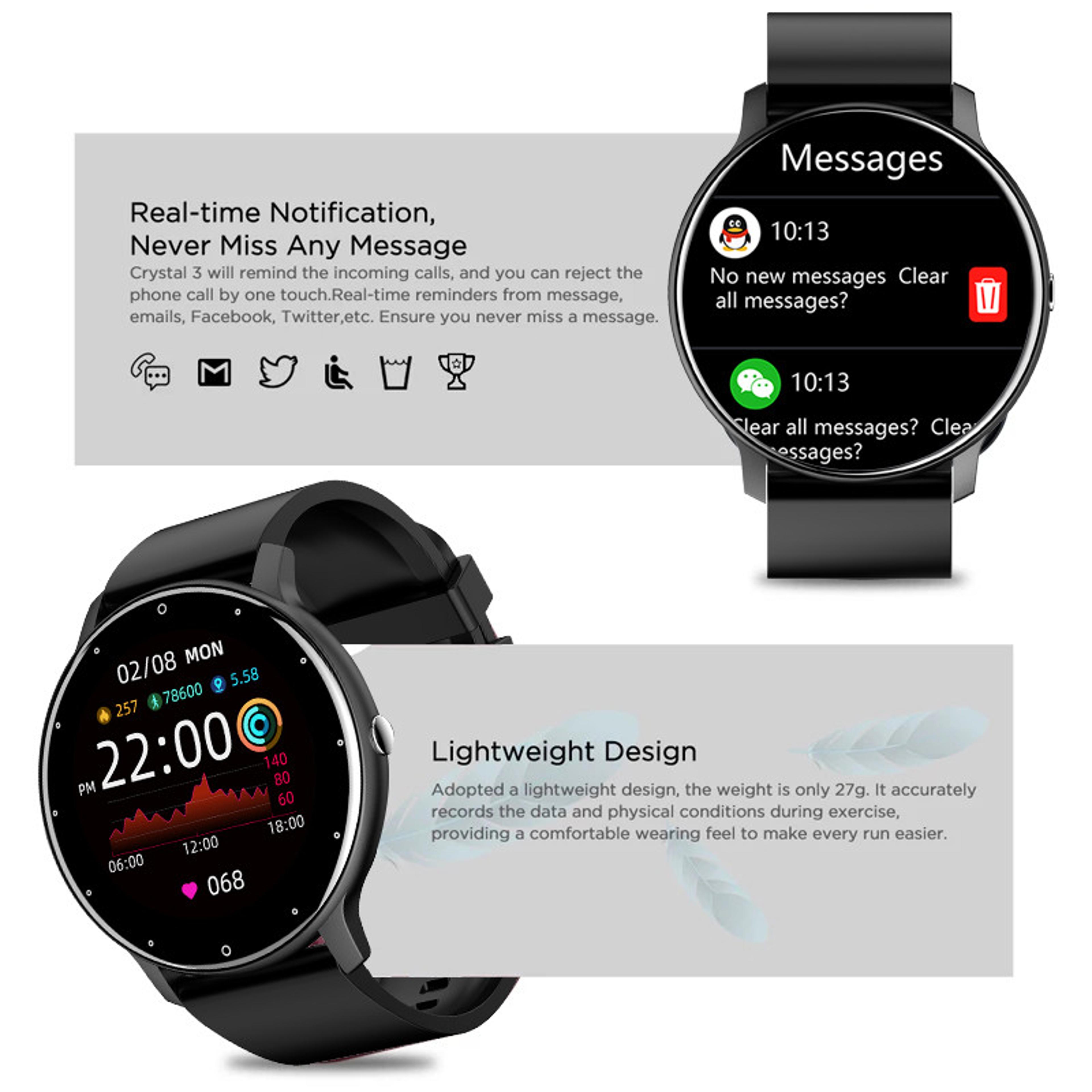 Fashion Smartwatch For Men  Women Waterproof Fitness Tracker With Wireless Call  Sport Features 1