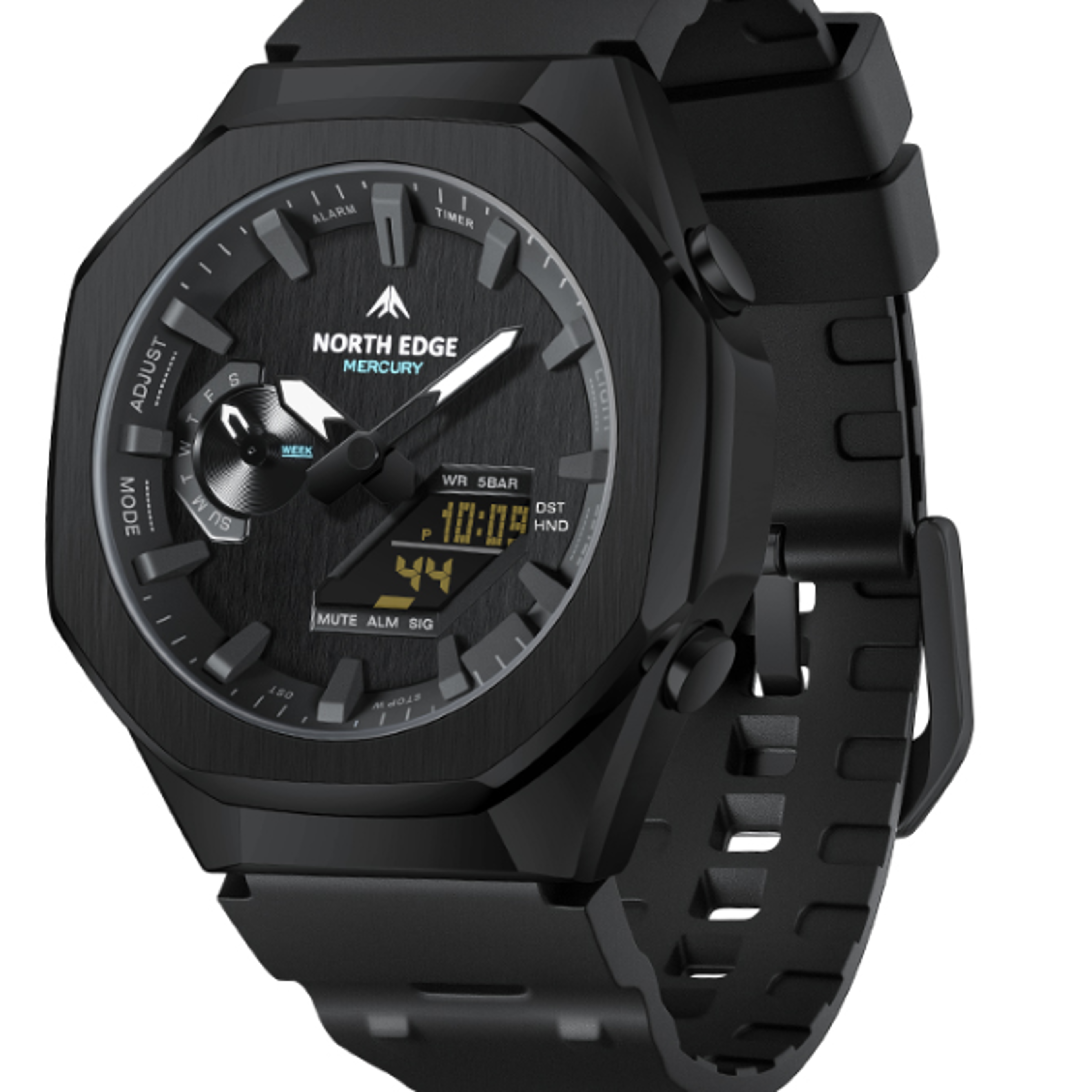 Mens Military Digital Watch Waterproof Stopwatch Sports Watch with World Time Function