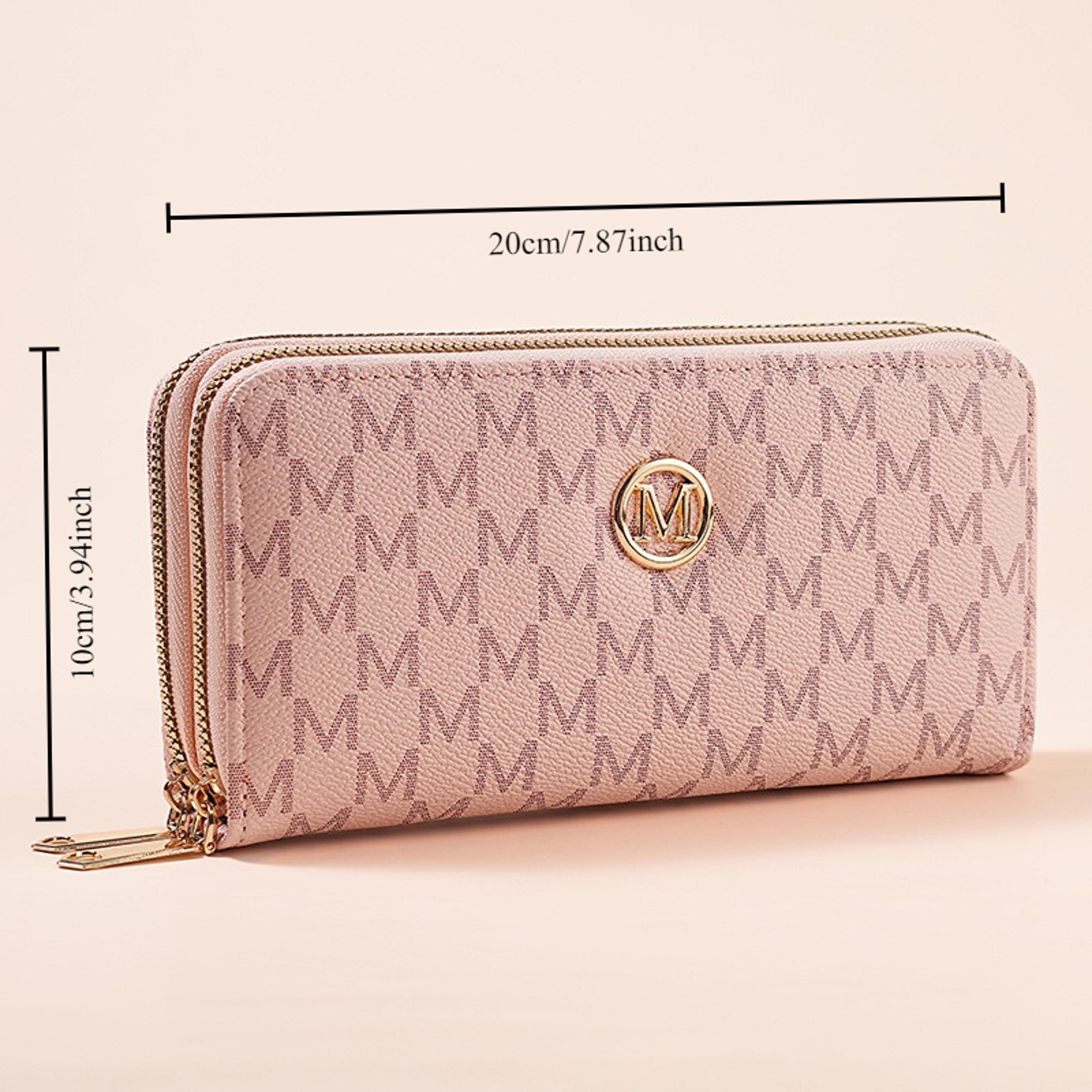 Double Zipper Wallet For Women And Men Stylish Long Coin Purse Cards Holder Wristlet Clutch And Mon 1