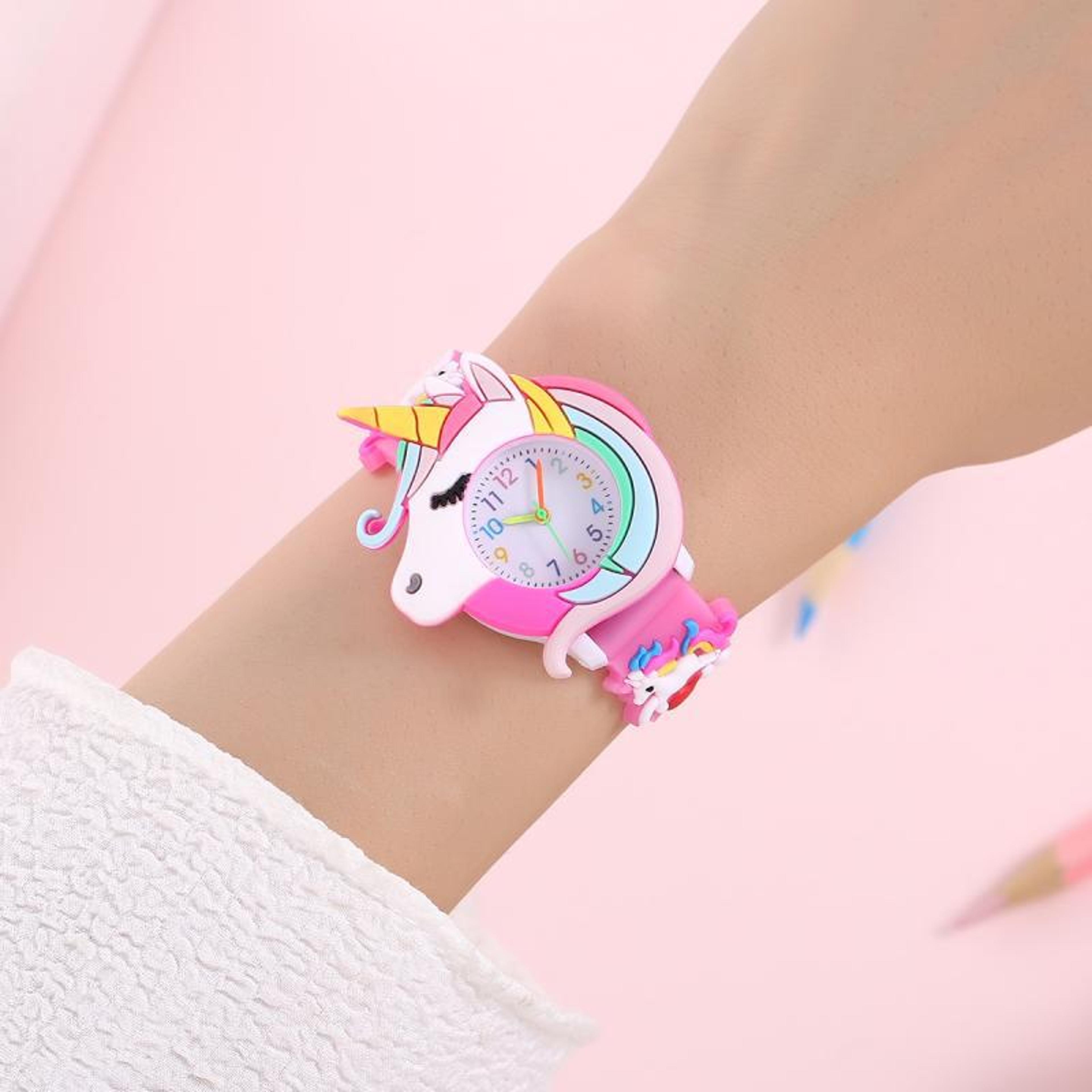 Rainbow Cloud Silicone Band Childrens Watch Cute Cartoon Quartz Watch For Boys  Girls 1