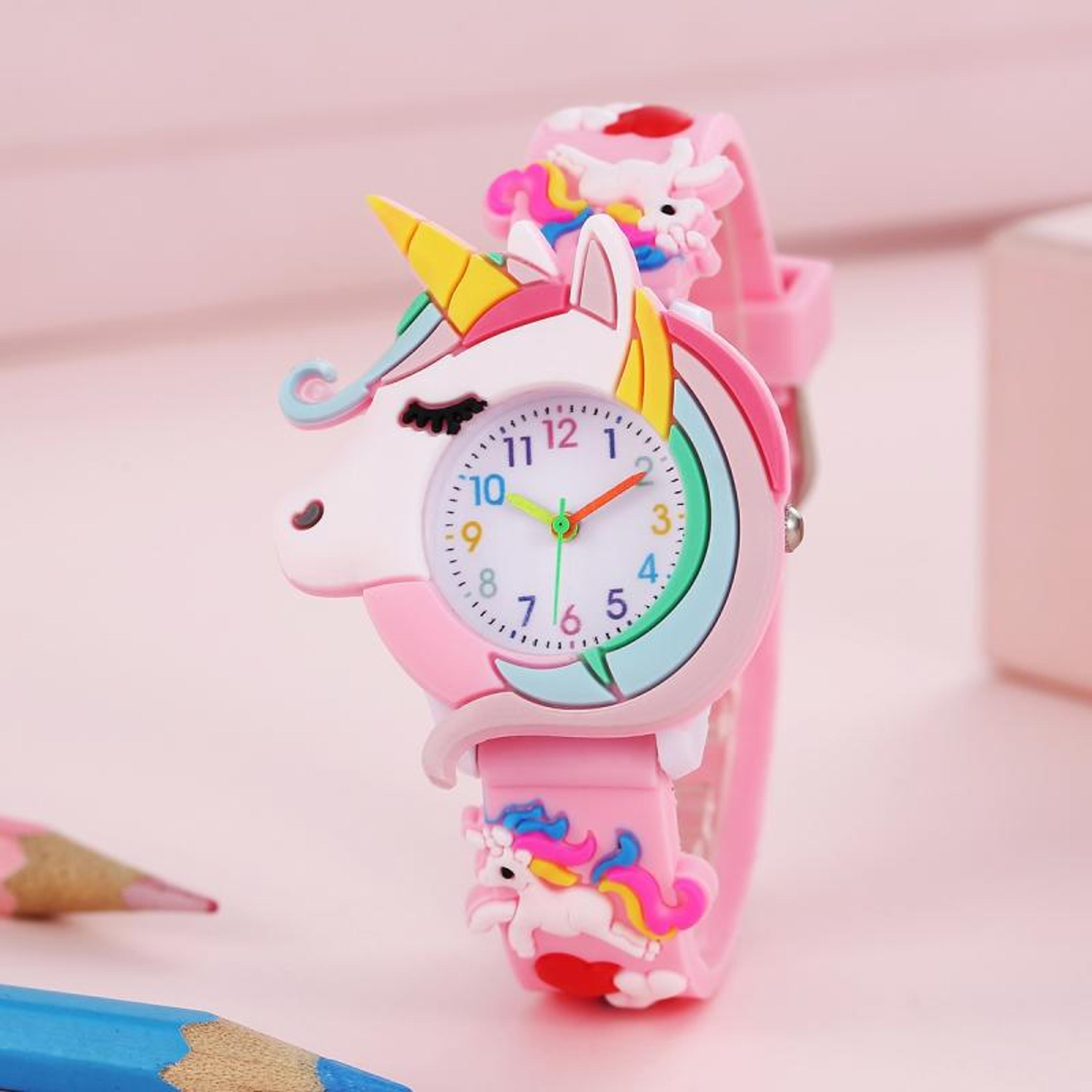 Rainbow Cloud Silicone Band Childrens Watch Cute Cartoon Quartz Watch For Boys  Girls 6