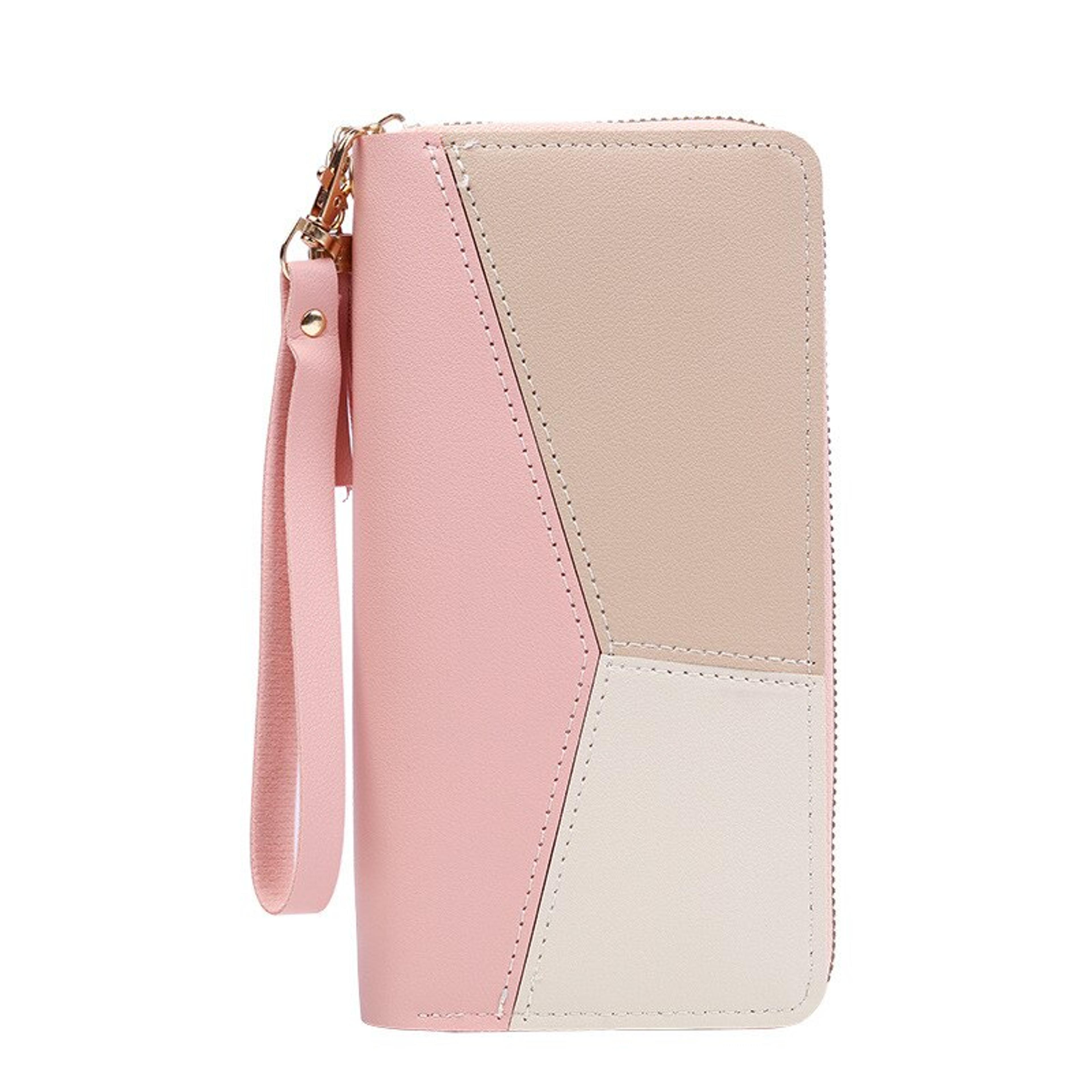 Fashion PU Leather Zipper Wallet Womens Long Purse  Card Holder 2