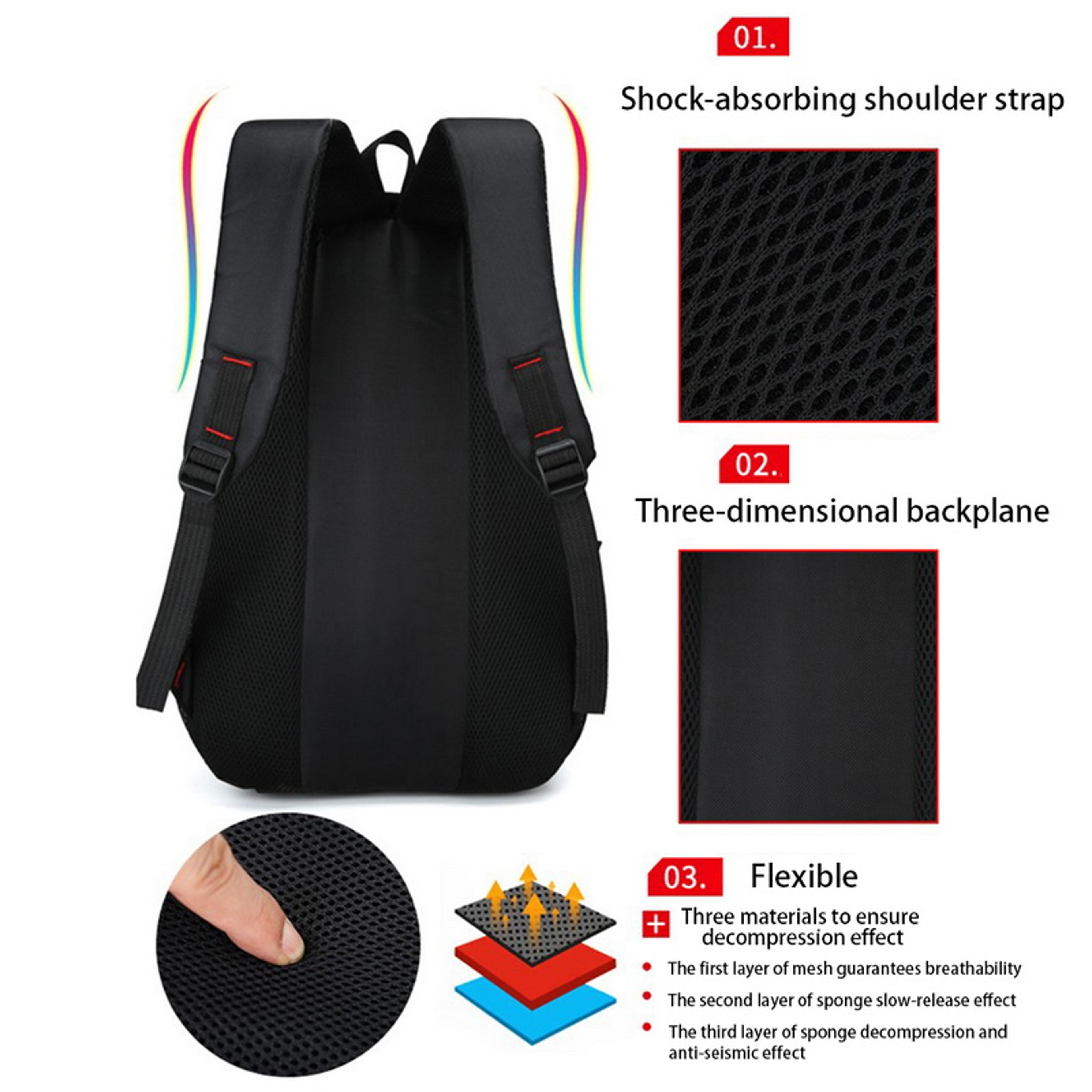 Large Capacity Casual Backpack For Men Multi Functional School Bag 1