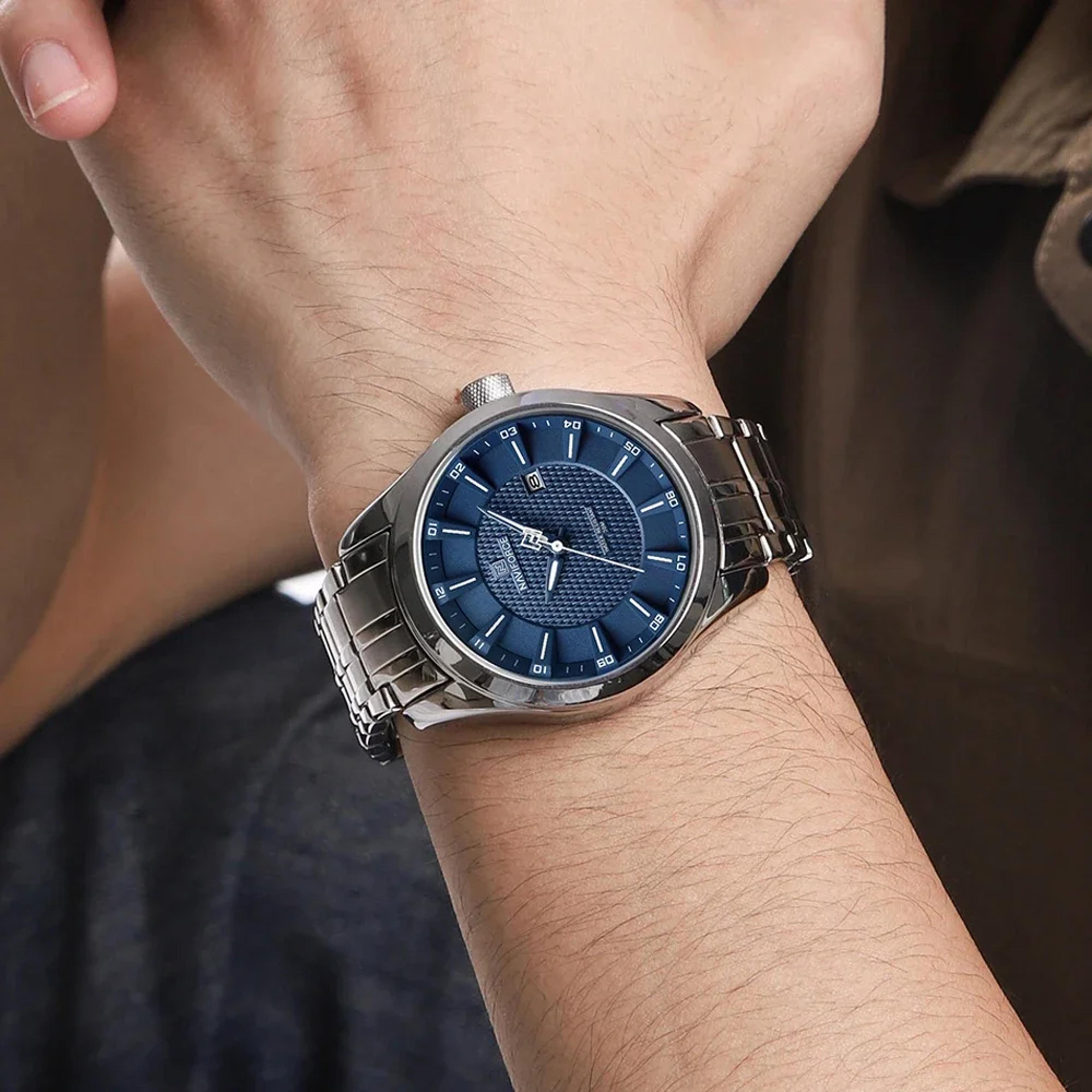 Luxury Mens Waterproof Quartz Watch Stainless Steel Luminous Wristwatch For Business  Fashion 3