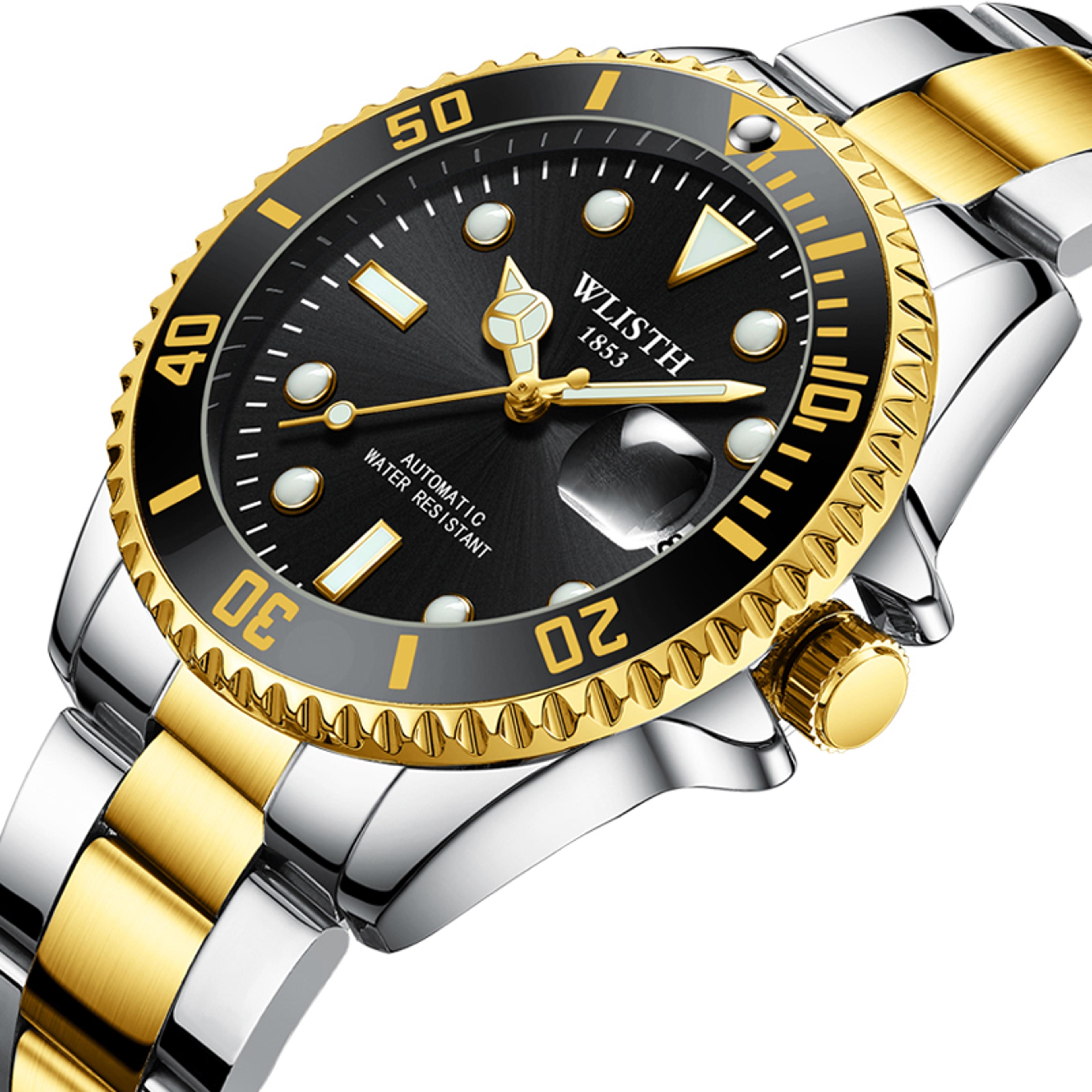 Classic Automatic Mechanical Watch For Men Waterproof Luminous Stainless Steel Luxury Date Watch 5