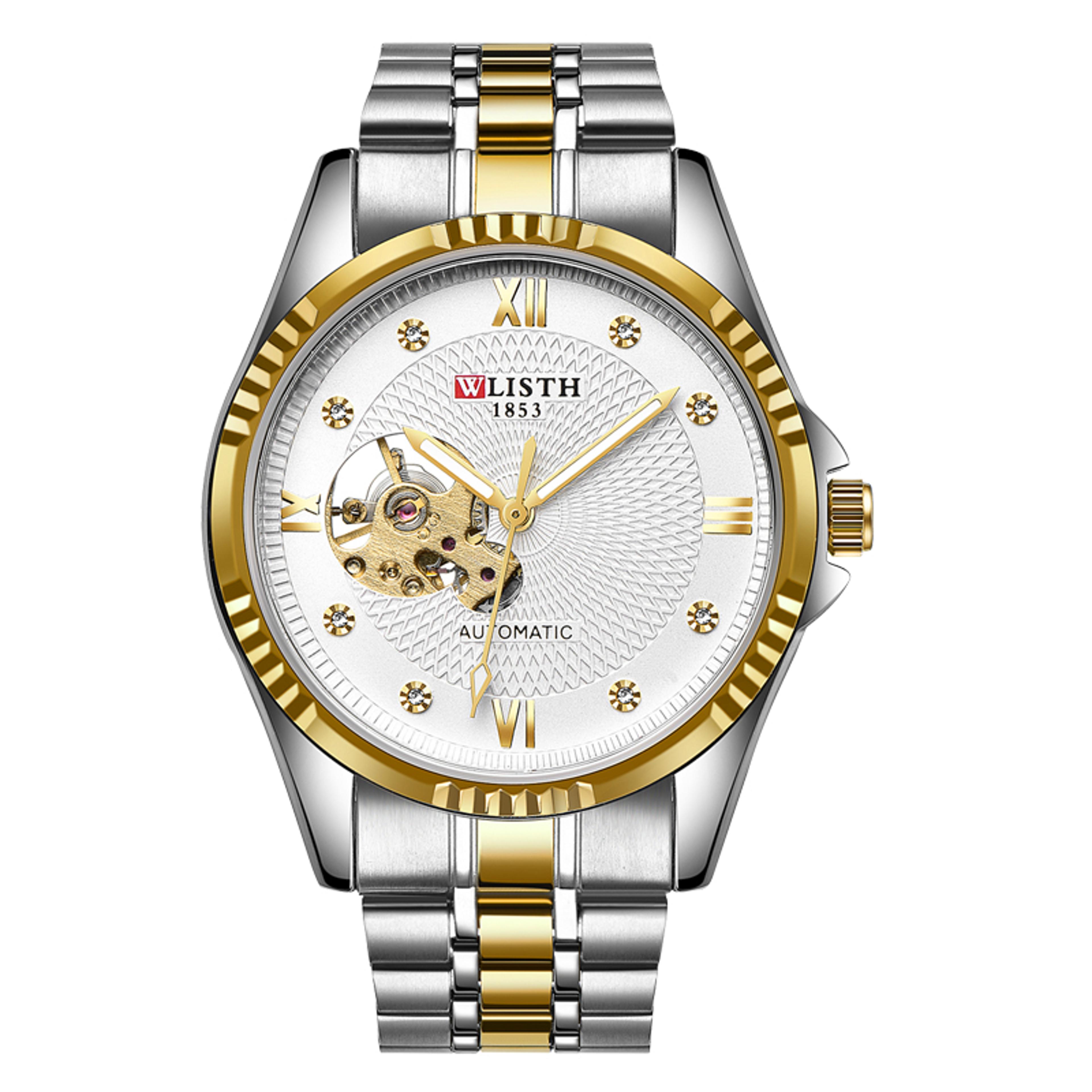 Business Personality Trend Mechanical Mens Steel Band Watch 7