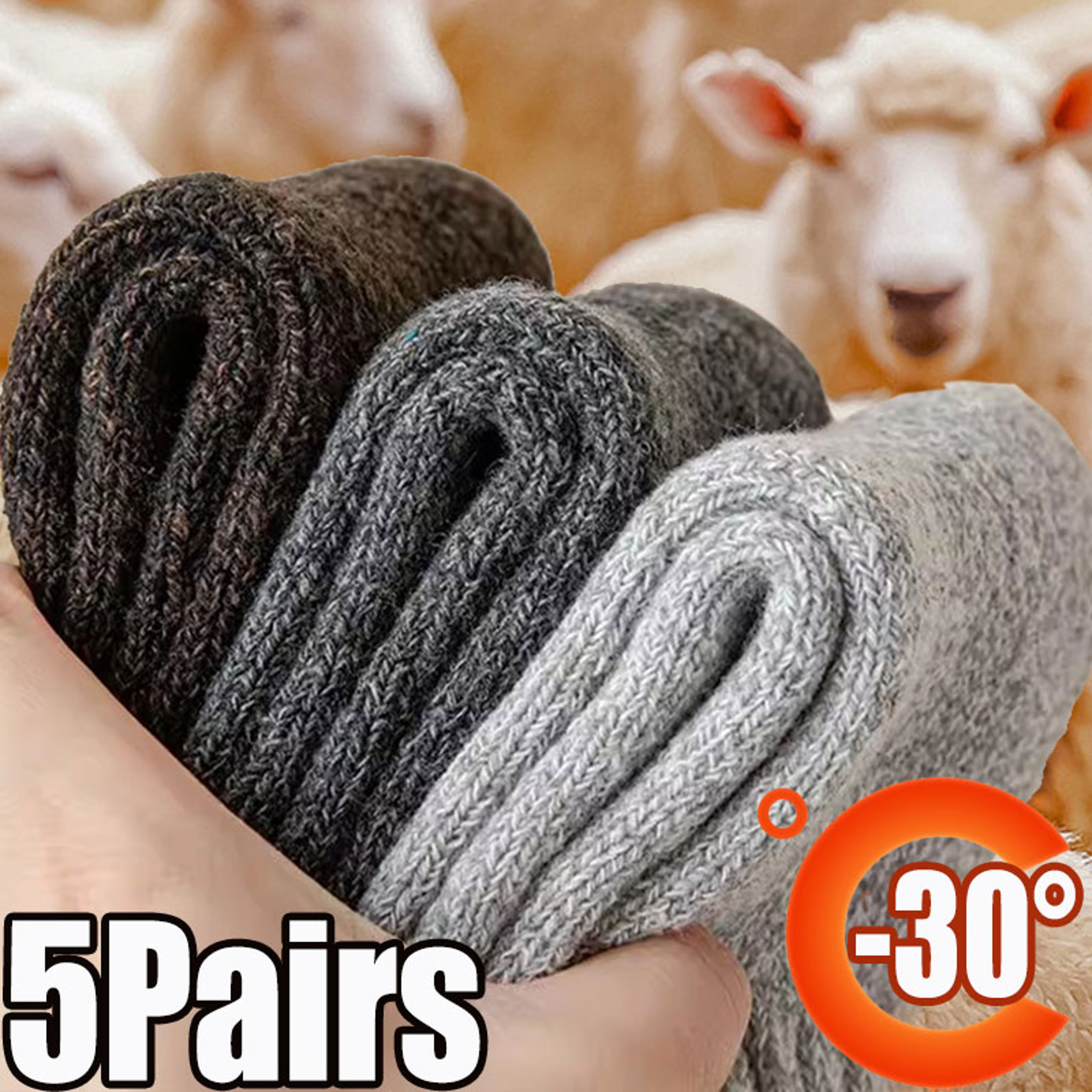 Socks For Men And Women Thick Solid Socks Super Thicker Terry Socks For Cold Snow Protection 0