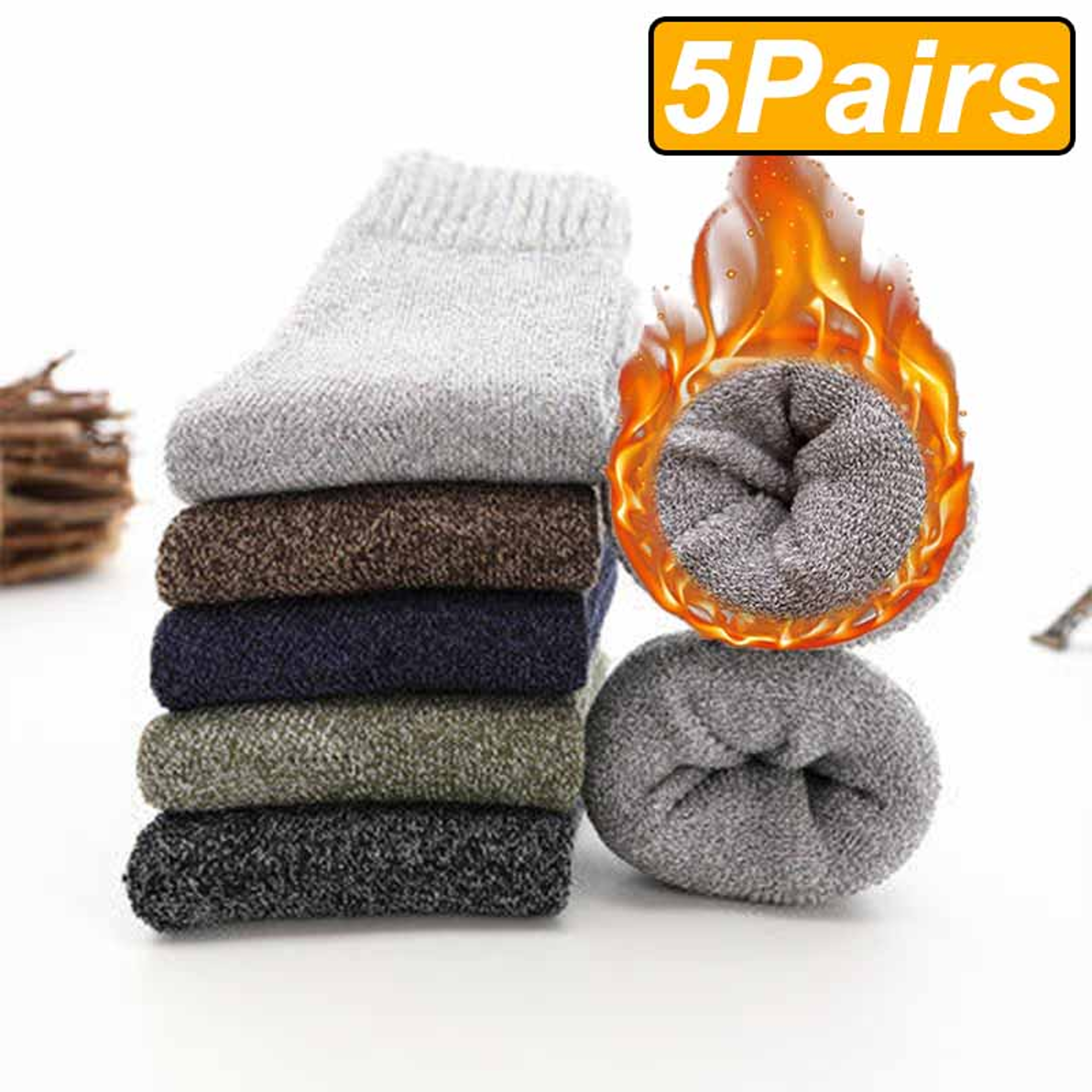 Socks For Men And Women Thick Solid Socks Super Thicker Terry Socks For Cold Snow Protection 11