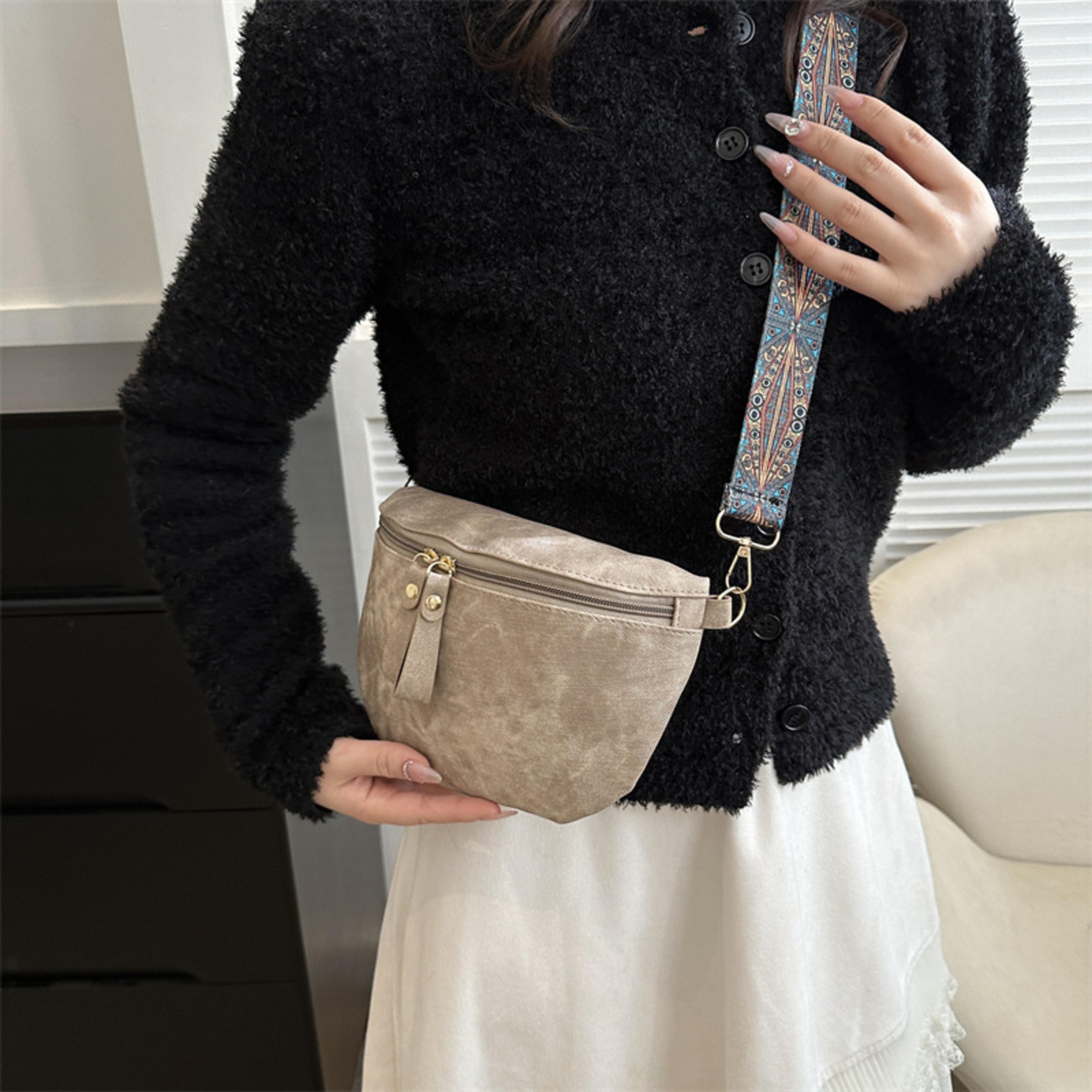 Stylish PU Leather Hobo Satchel Chest Bag Luxury Womens Fashion Waist Pack 1