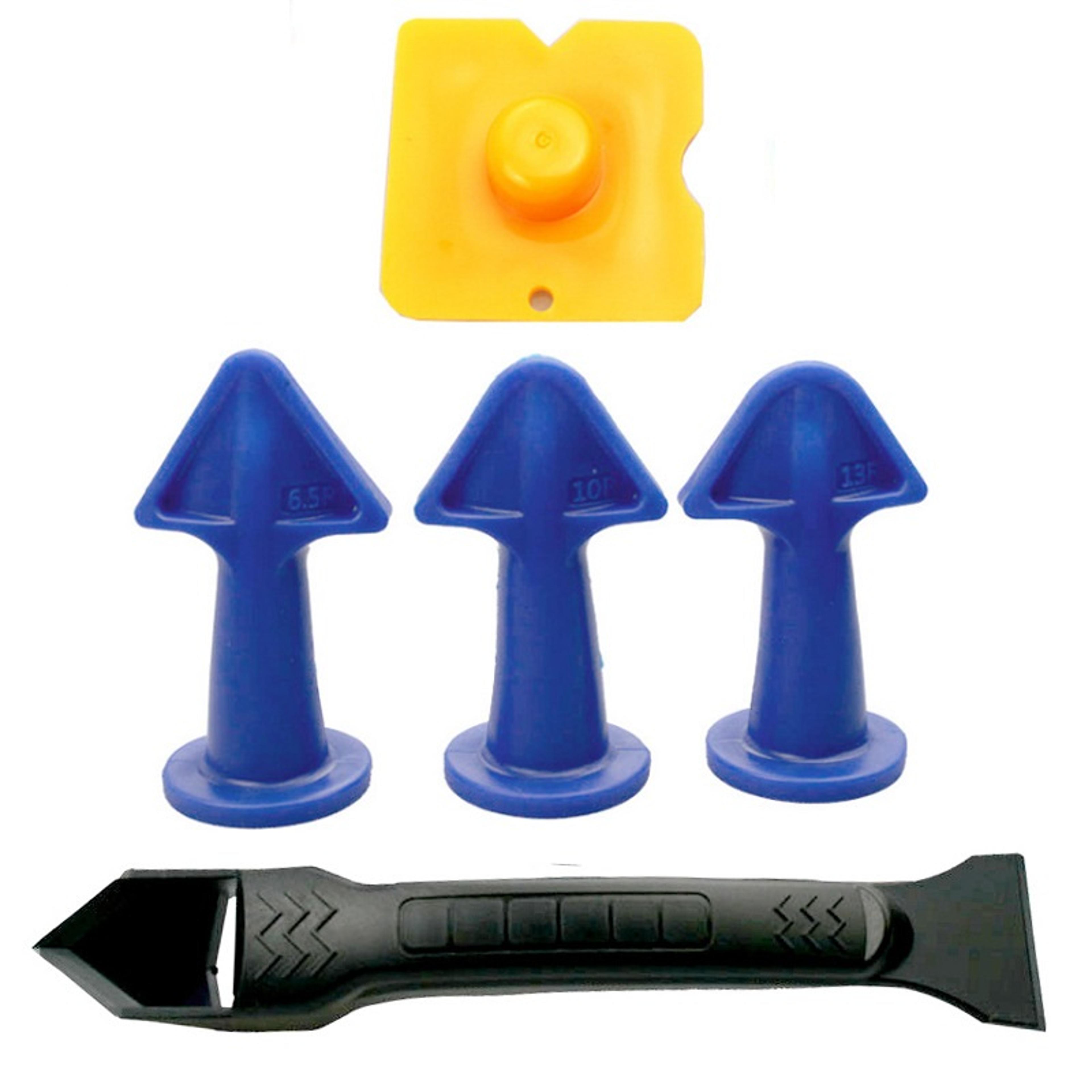 Caulking Nozzle Applicator  Silicone Remover Set Plastic Glue Shovel  Tile Finishing Tool For Floor