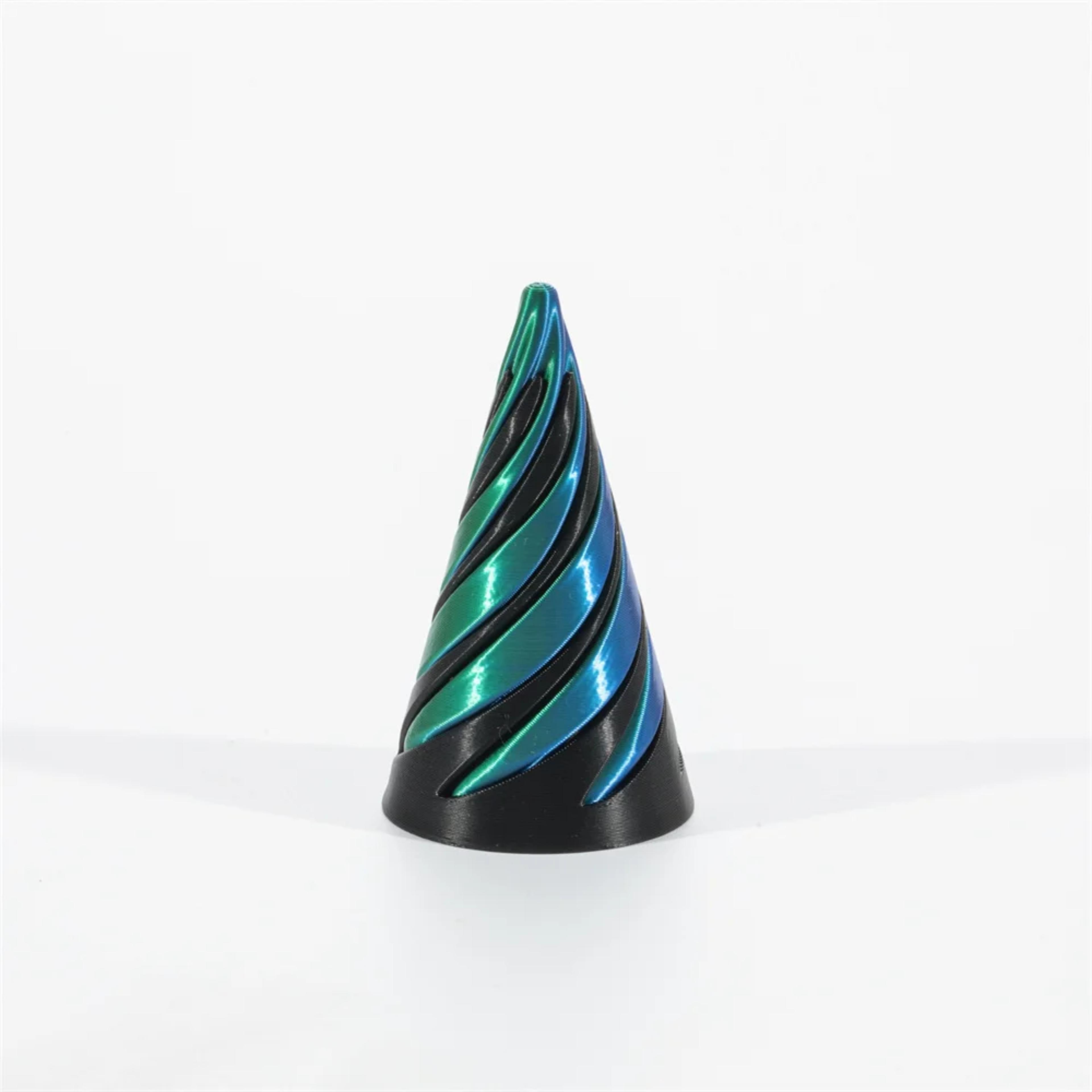Spiral Cone Toy Impossible Pyramid Vortex Illusion Sculpture Pass Through Puzzle 5