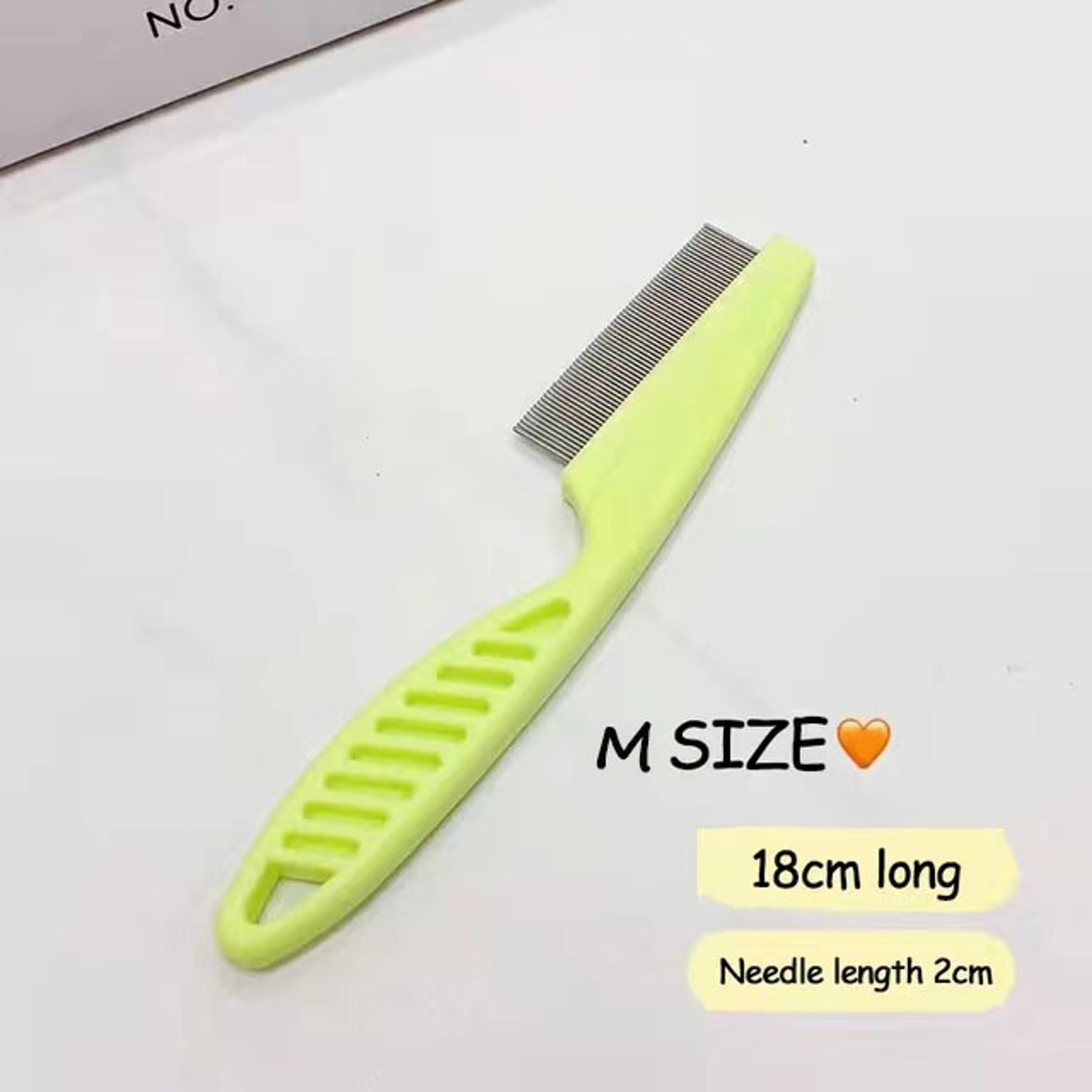 Pet Hair Shedding Comb Stainless Steel Flea Comb For Cat And Dog Grooming 3