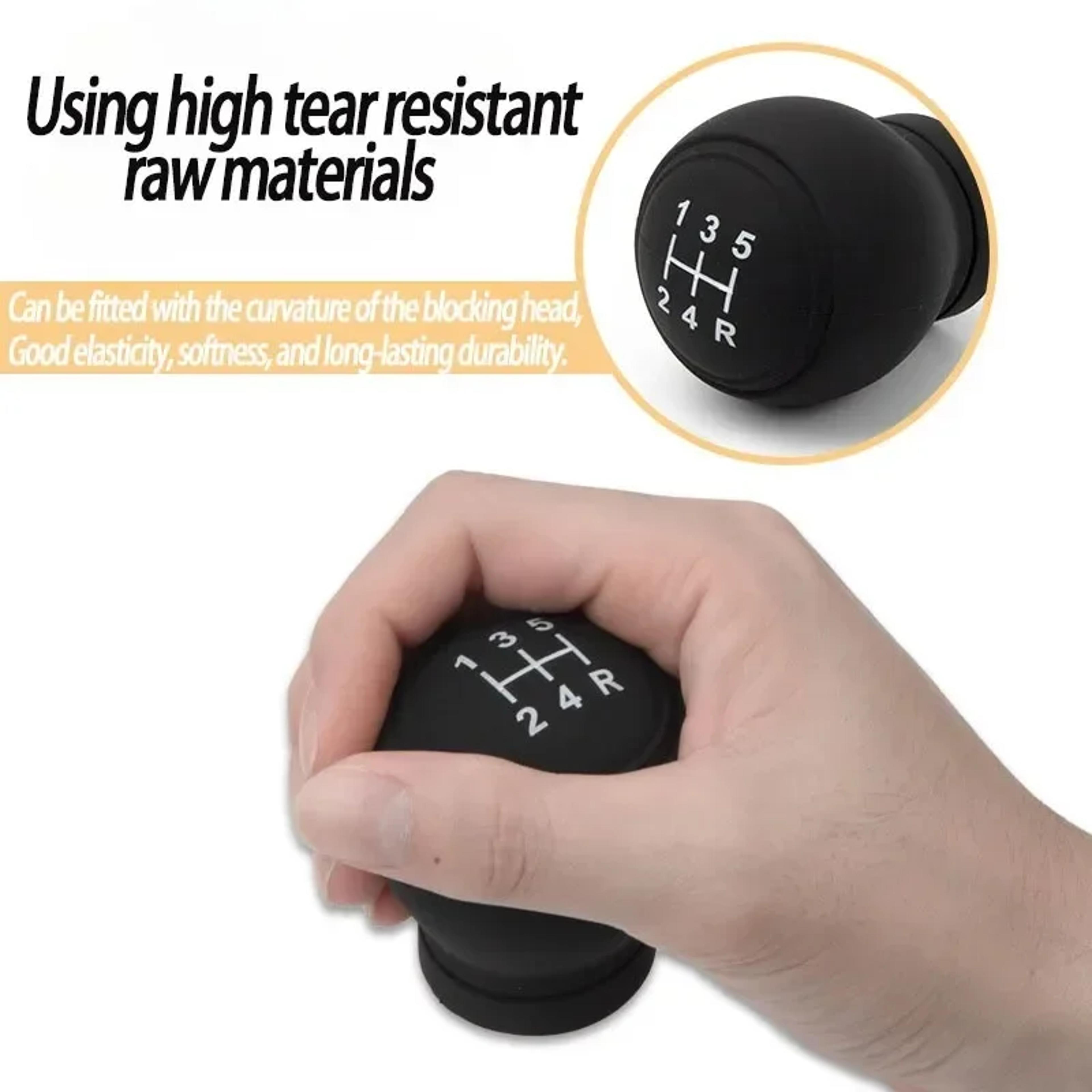 Universal Silicone Gear Shift Knob Cover Dustproof  Waterproof Nonslip Manual Shifter Protector 3