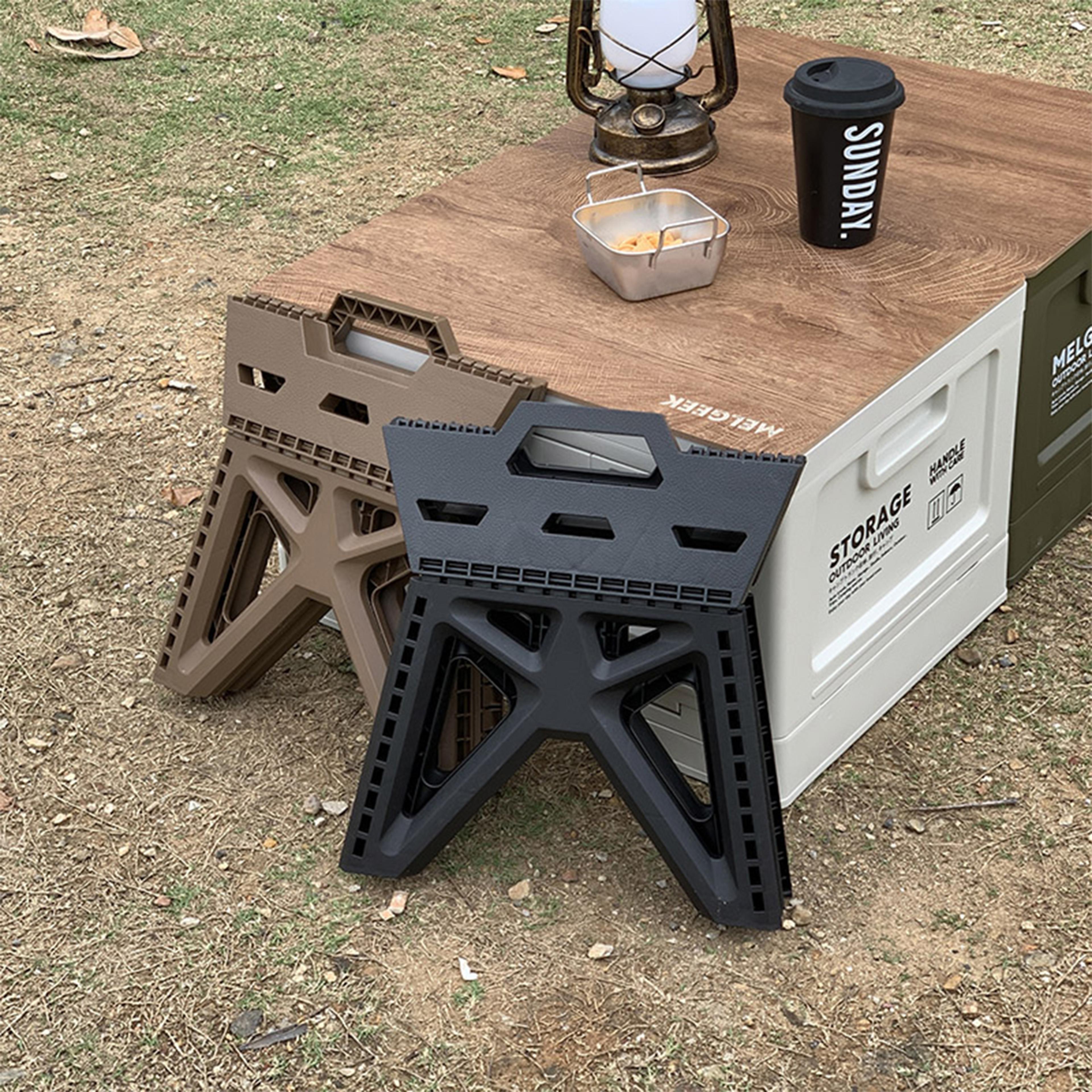 Portable Folding Stool High Load Bearing Durable Small Chair For Outdoor Use Ideal For Camping Hiki 4