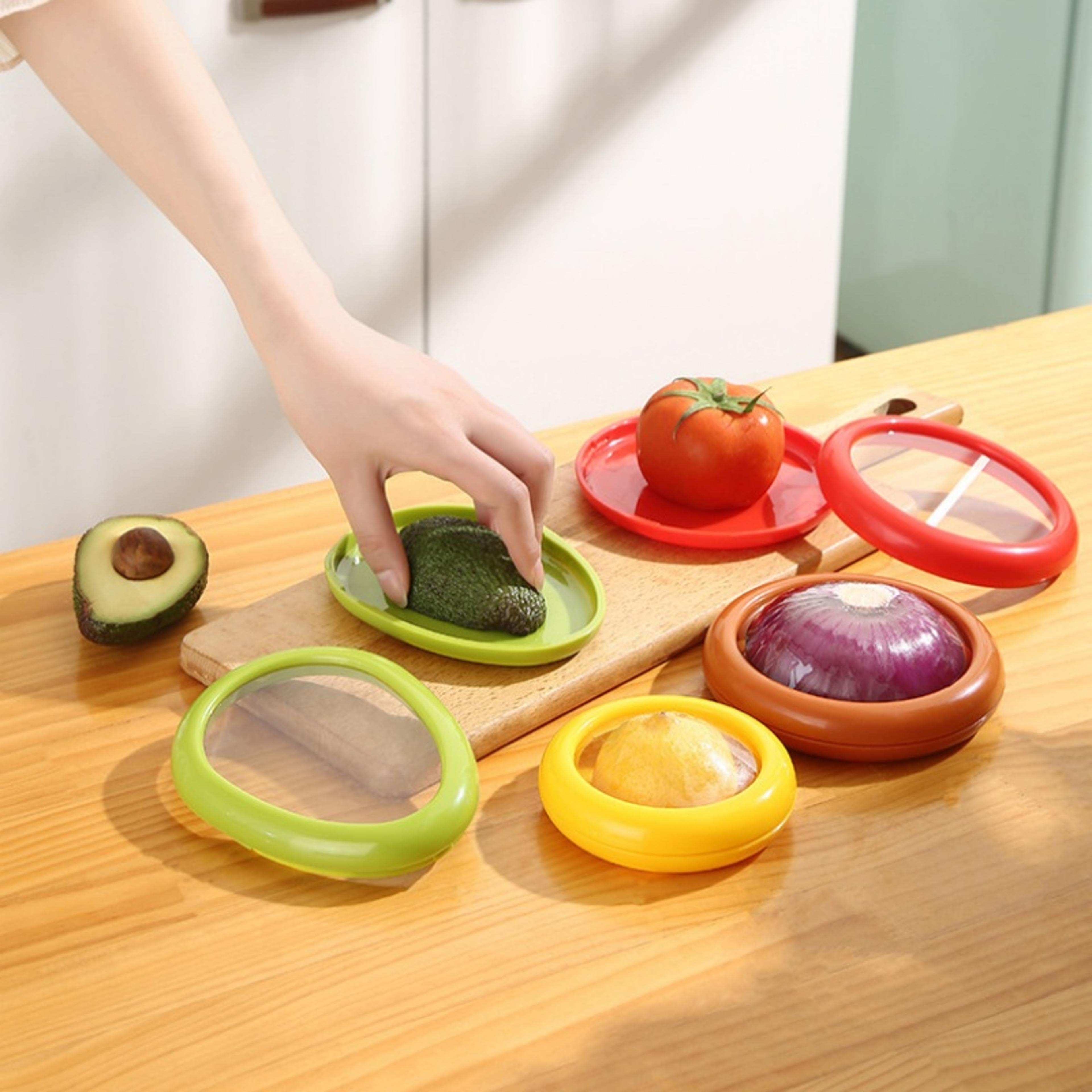 Silicone Food Storage Containers Stackable Leak Proof Fresh Keeping Box For Fruits  Vegetables 3