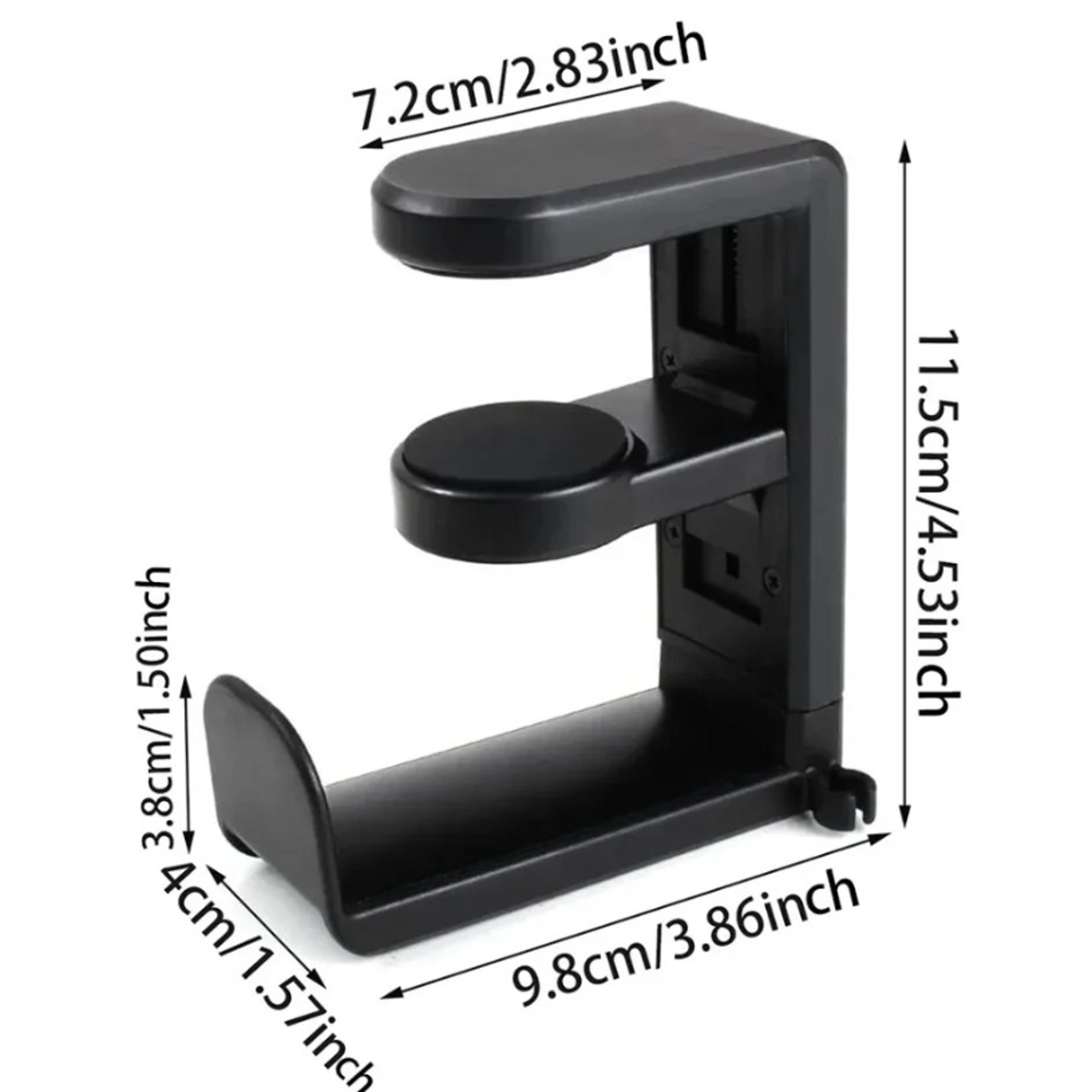 Adjustable Rotating Gaming Headphone Stand  Table Clip Hook 5