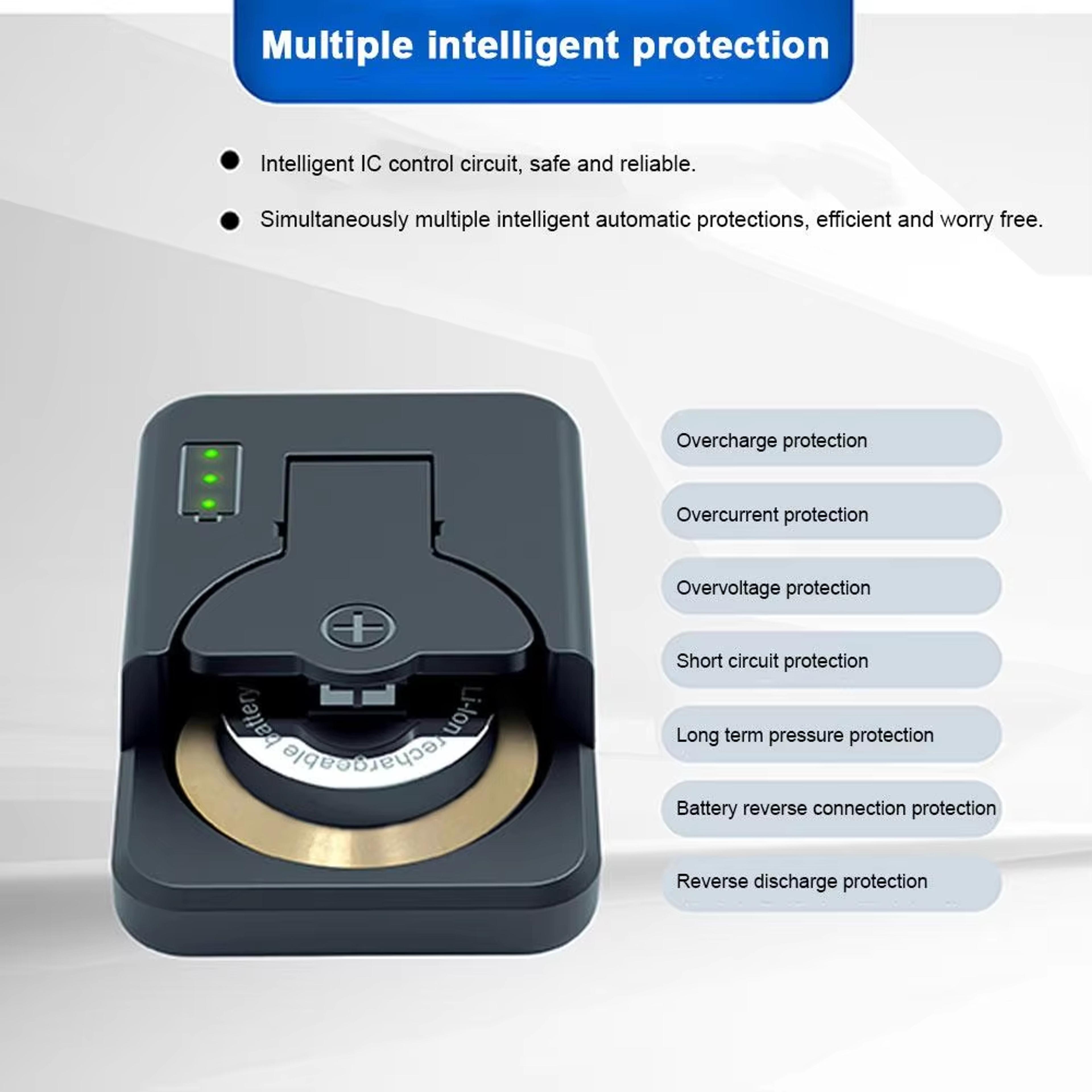 Universal Button Battery Charger With LED Indicator Portable  Efficient Power Solution 5