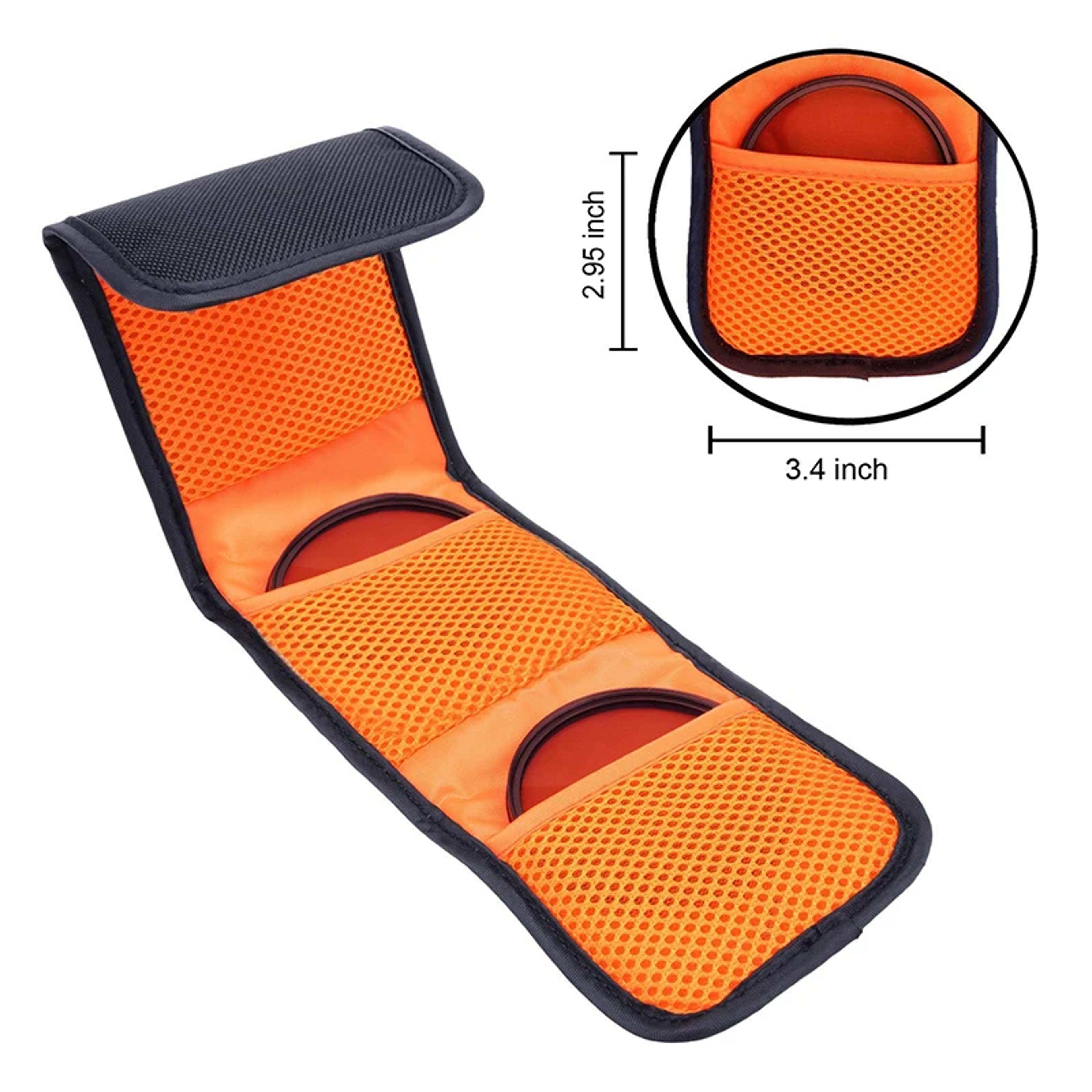 Portable Camera Lens Filter Bag Pouch For ND UV And CPL Filters Compact Wallet Case 5