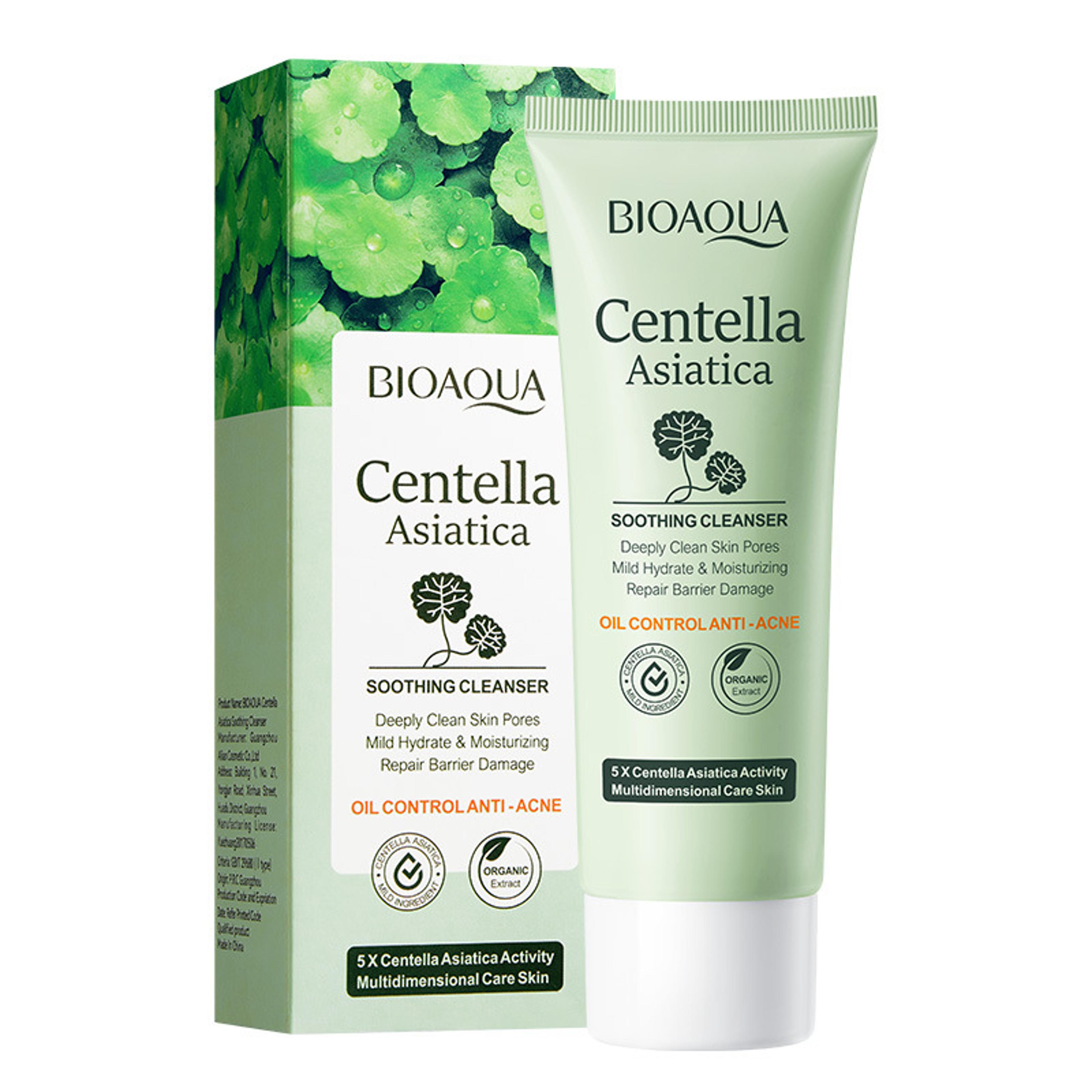 Centella Asiatica Facial Cleanser Moisturizing  Oil Control Face Wash Foam For Clear Hydrated Skin 2