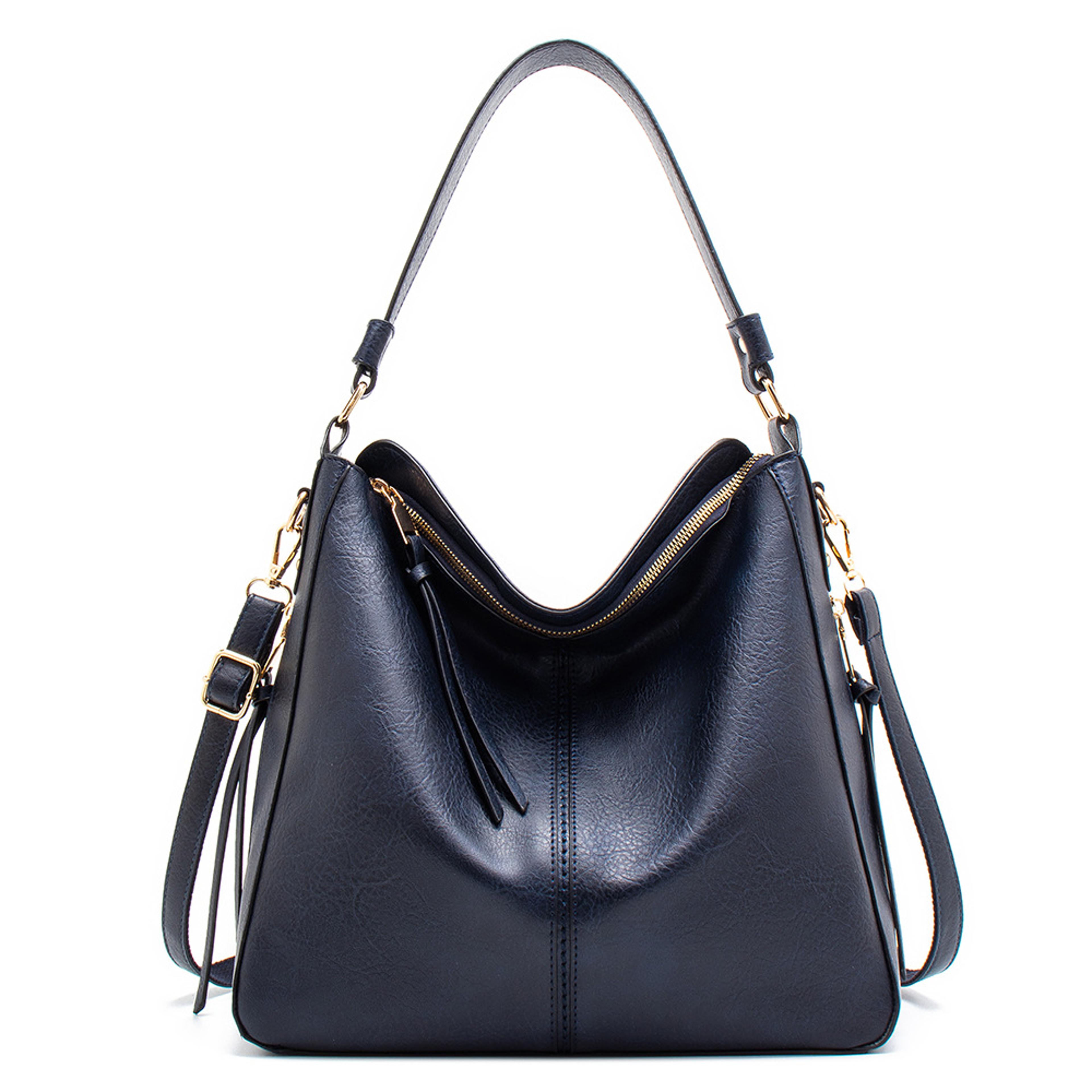 Elegant Vintage Women Designer Handbag Faux Leather Hobo Shoulder Bag Large Tote Bag For Women Cros 9