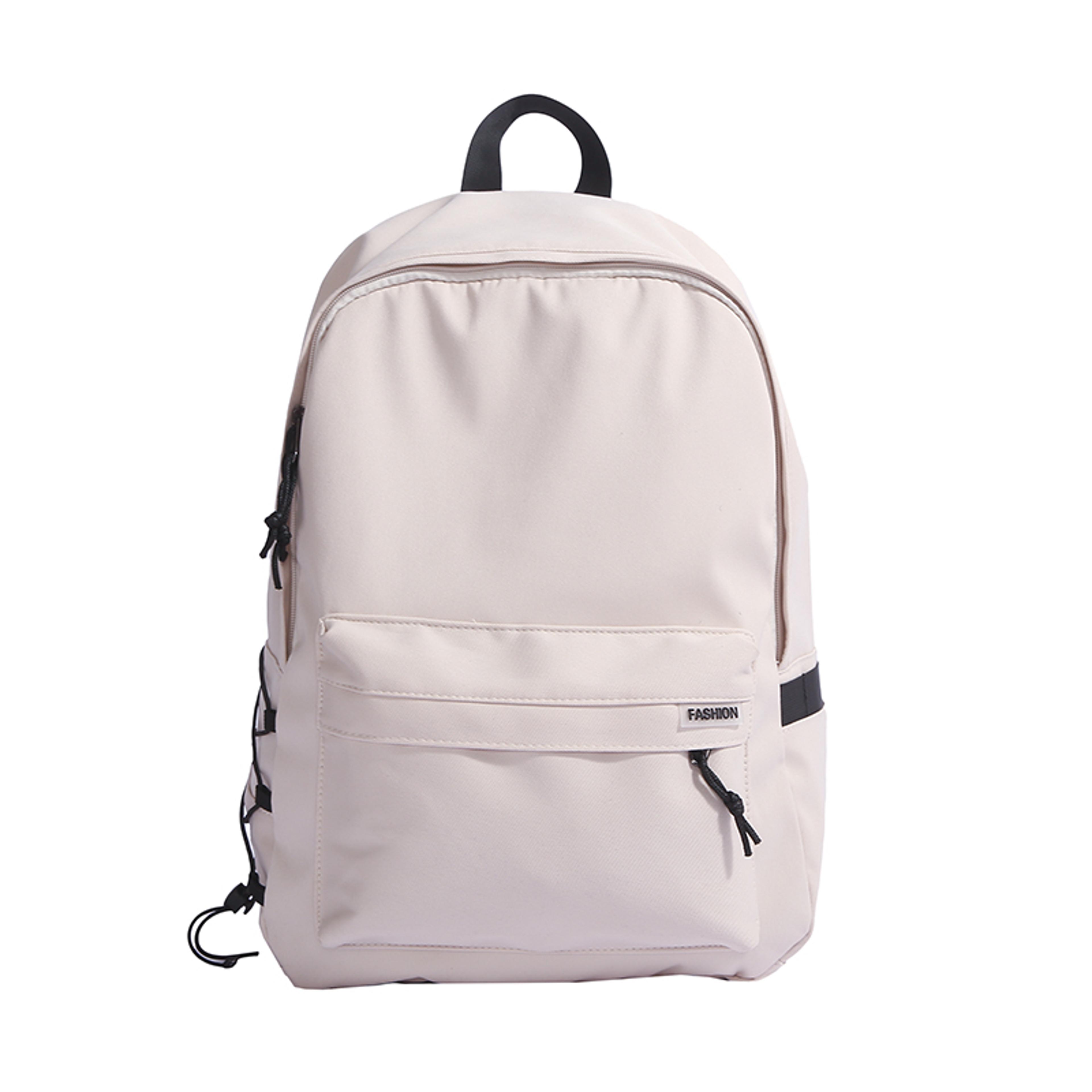 Large Capacity Solid Color Backpack For Girls  Boys Versatile School Bag For Teens 5