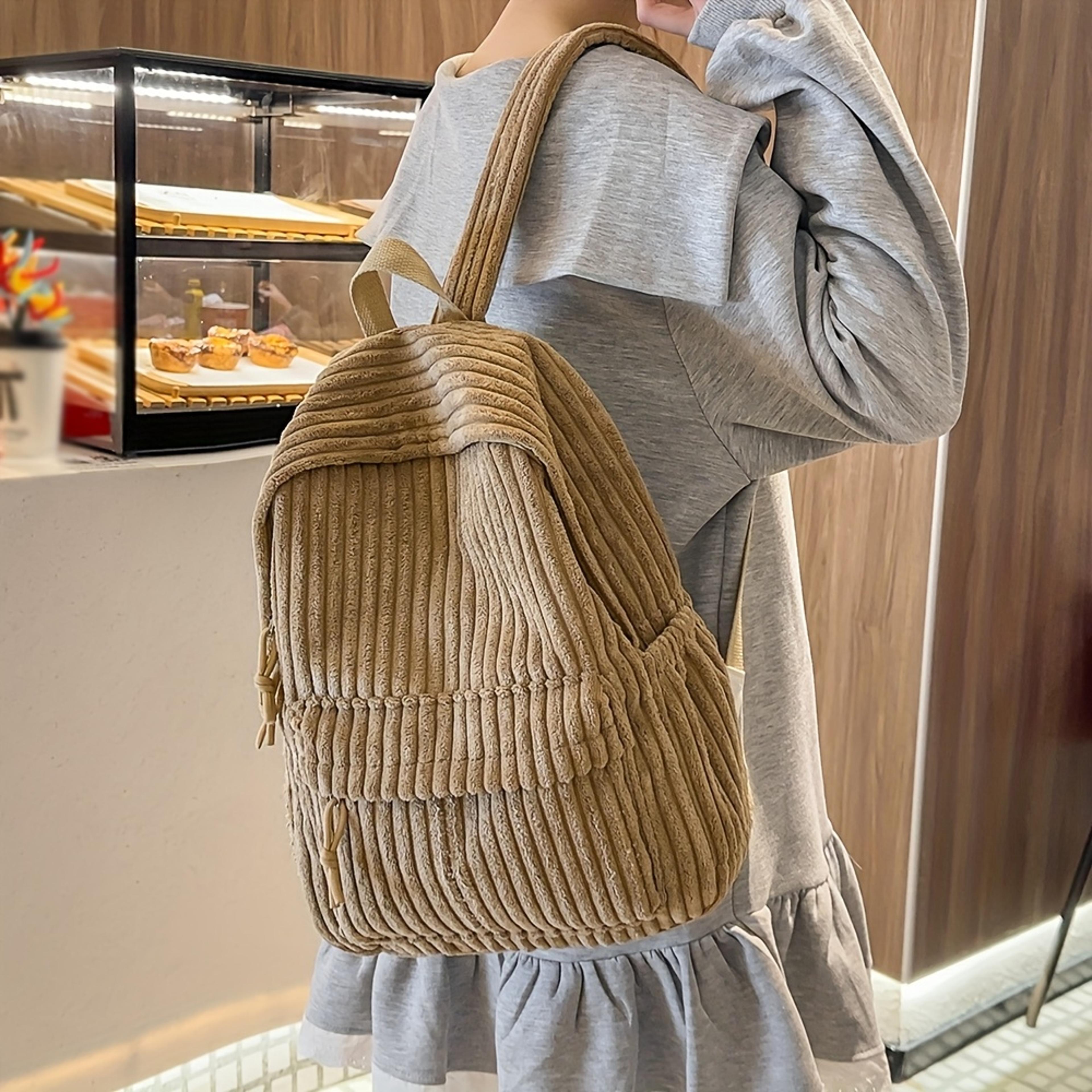 Stylish Womens Versatile Backpack Large Capacity Travel  Student Backpack For Commuting 5