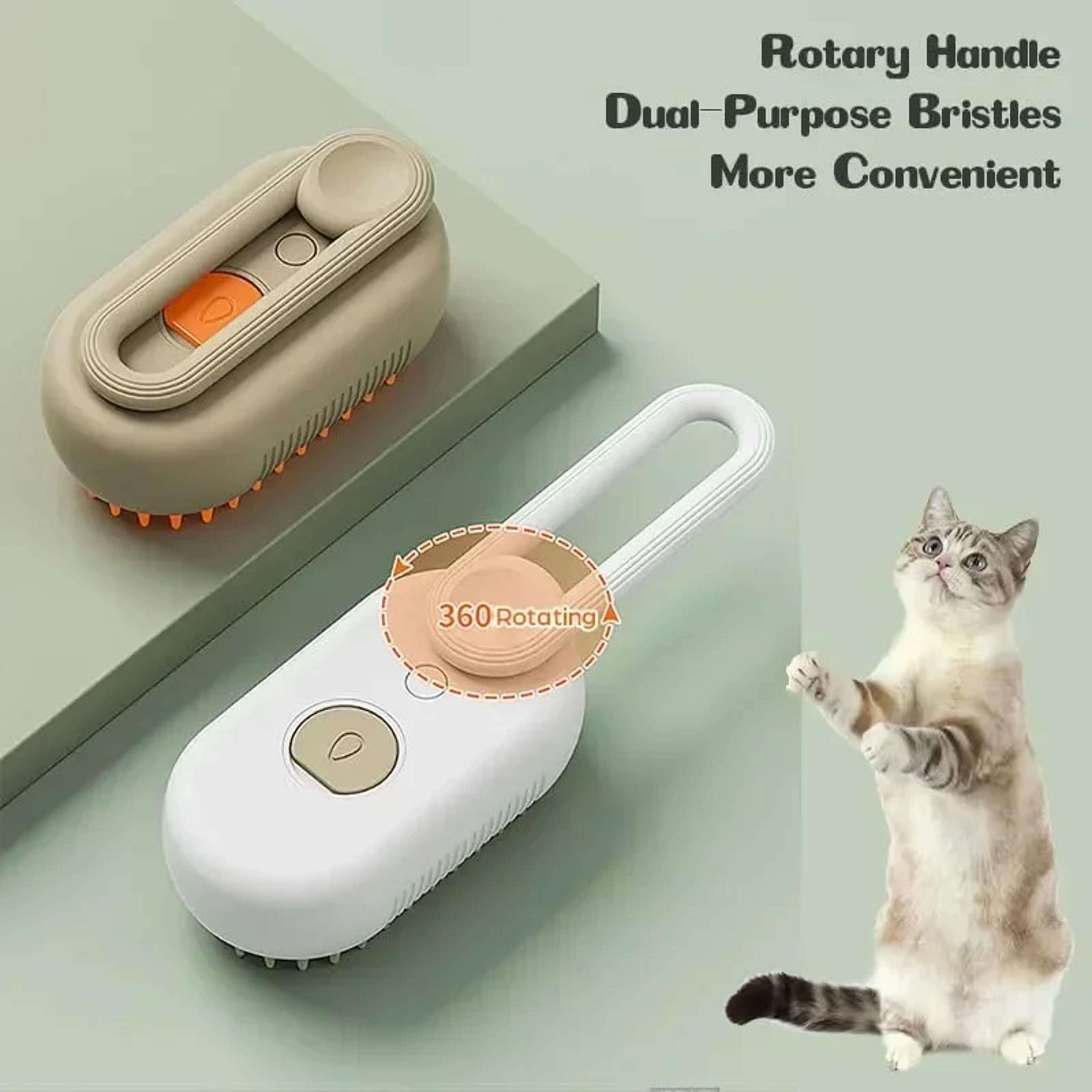 Steamy Dog  Cat Grooming Brush Electric Hair Remover With Massage Spray For Pets 2