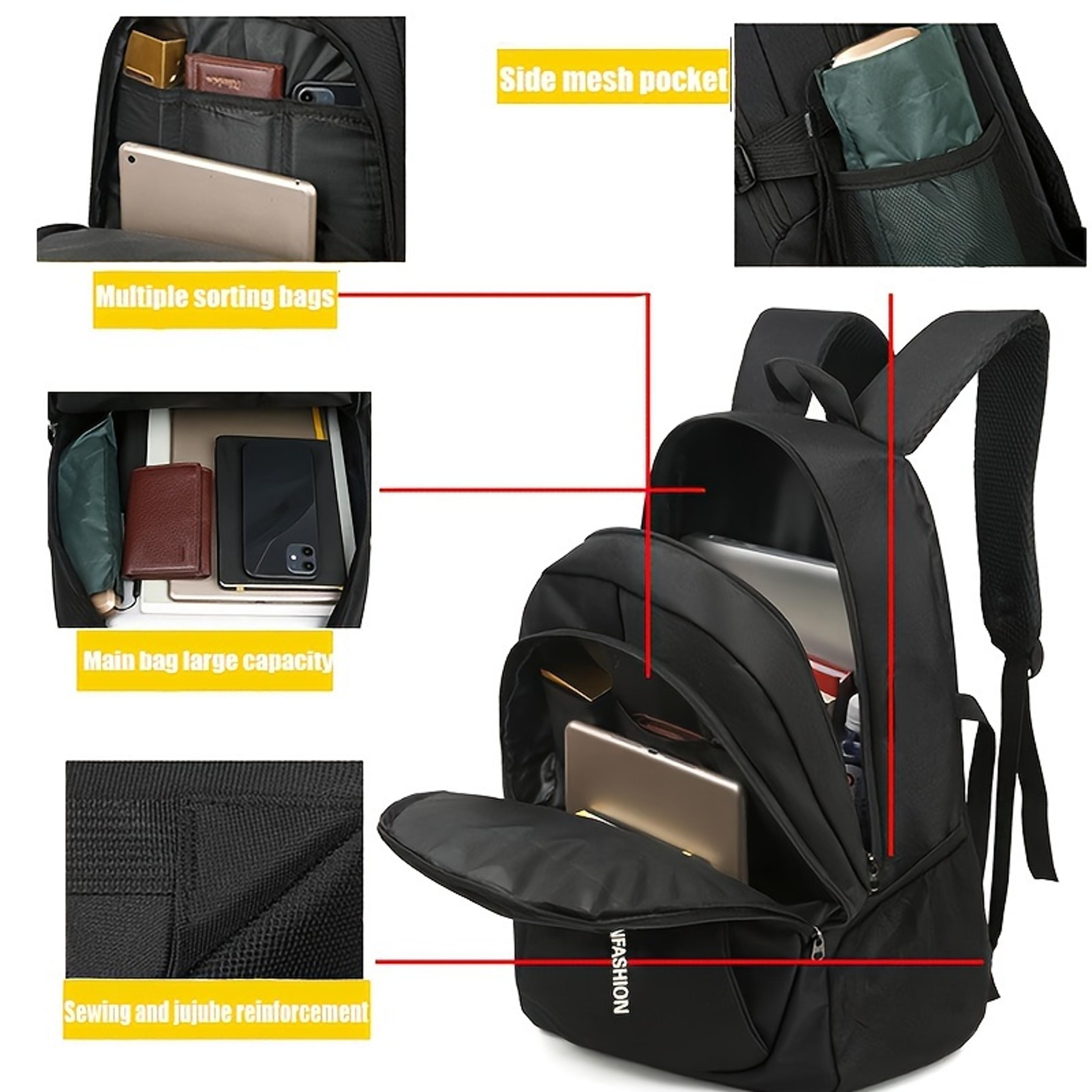 Durable Oxford Waterproof Backpack For Men Business Travel  Schoolbag 2
