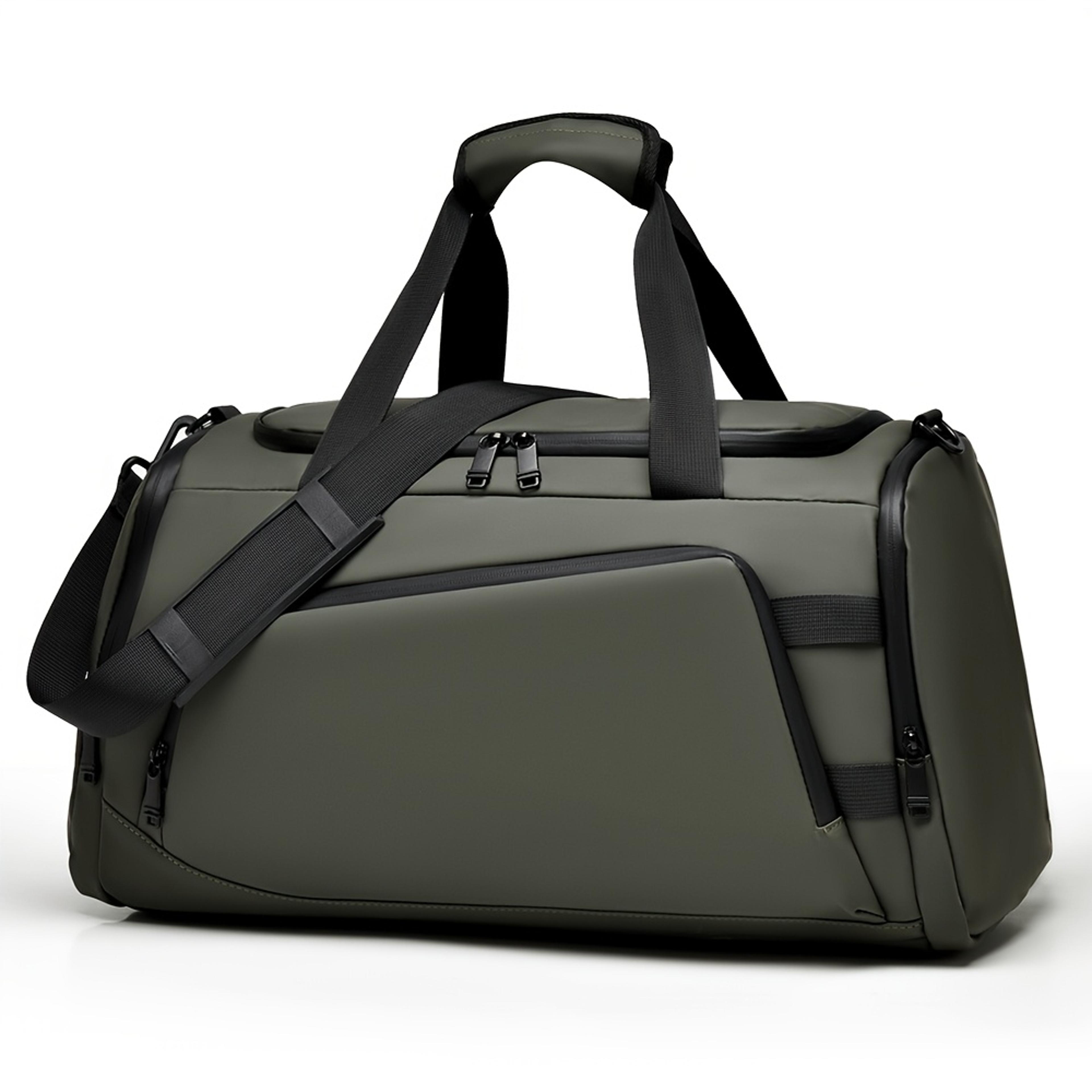 Mens Travel Duffel Bag With Shoe Compartment Sports Gym And Weekend Overnight Bag 6