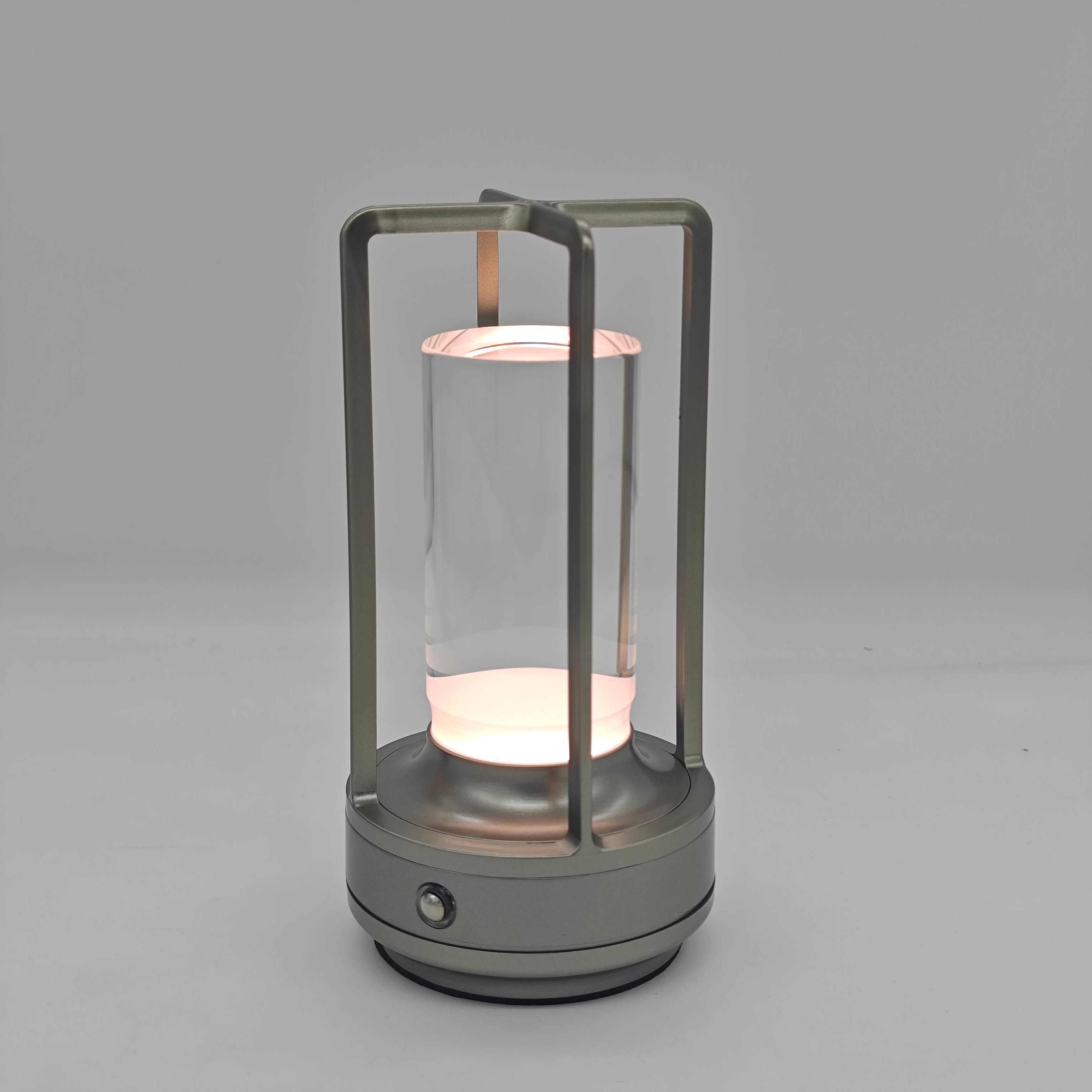 LED Crystal Rechargeable Touch Night Lamp Modern Bedroom  Restaurant Decorative Table Lamp 4