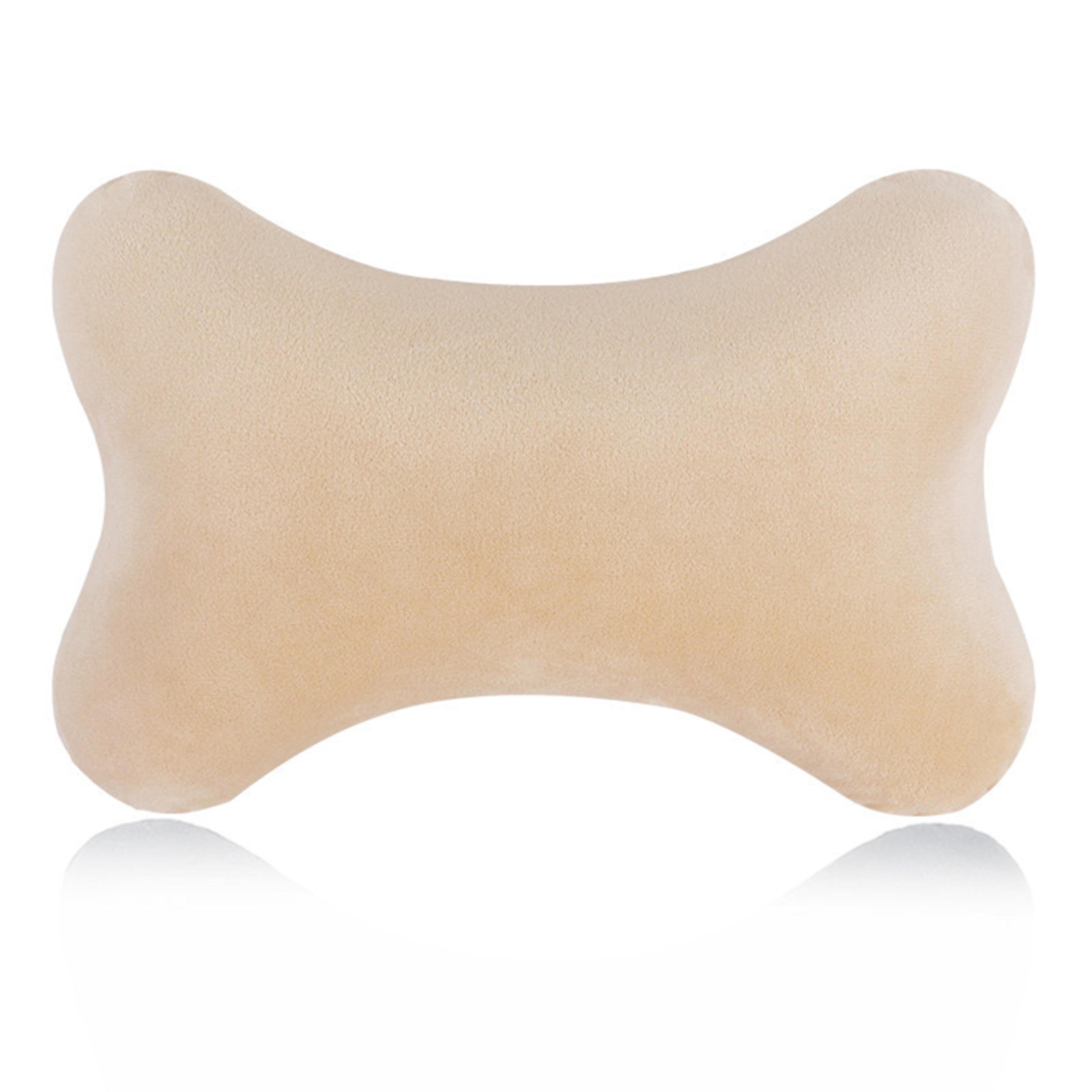 Memory Foam Neck Pillow For Car Seats Breathable Crystal Velvet Support For Sleep  Travel 5
