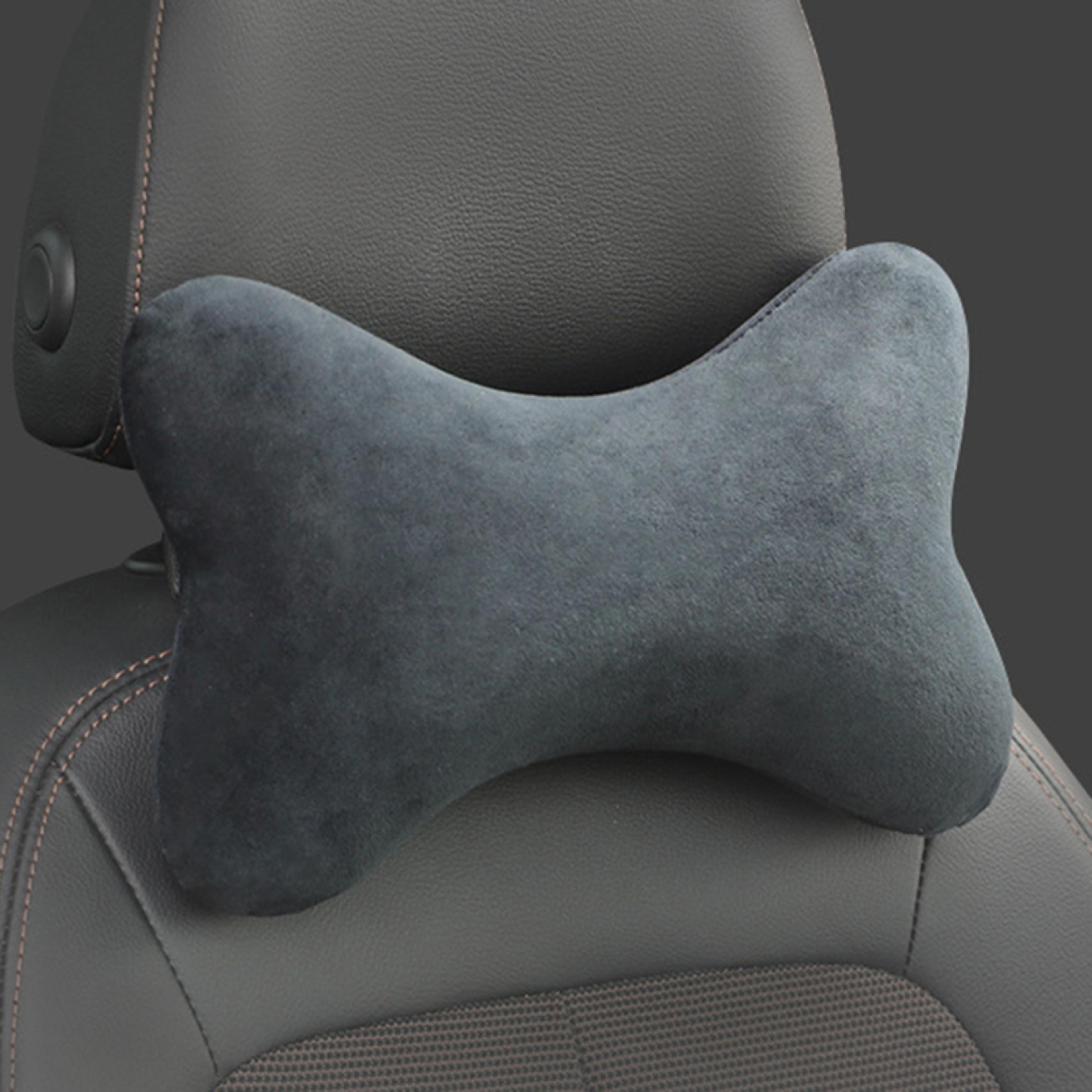 Memory Foam Neck Pillow For Car Seats Breathable Crystal Velvet Support For Sleep  Travel 4