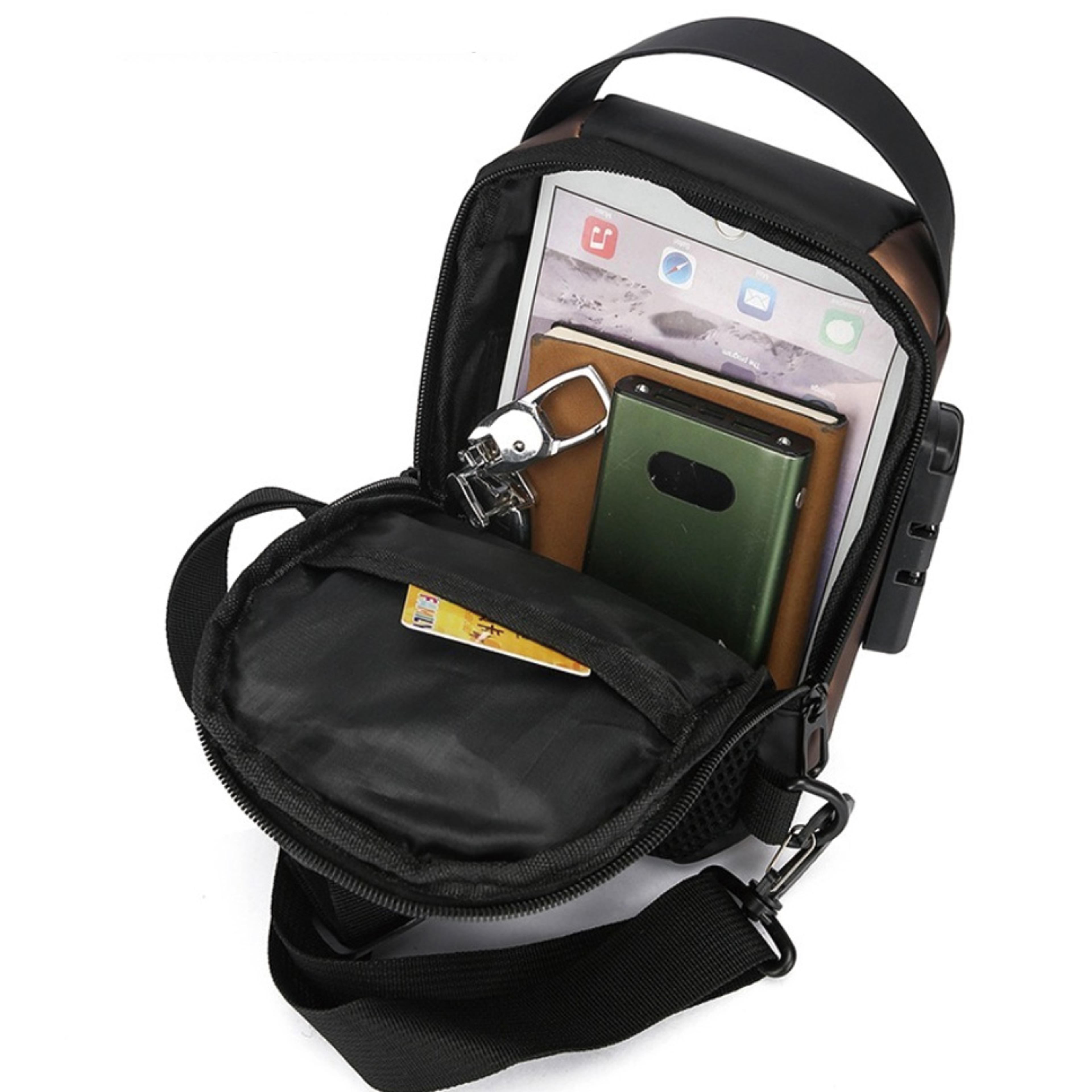 Multifunctional Anti Theft Chest Bag With USB Charging  Waterproof Protection 1