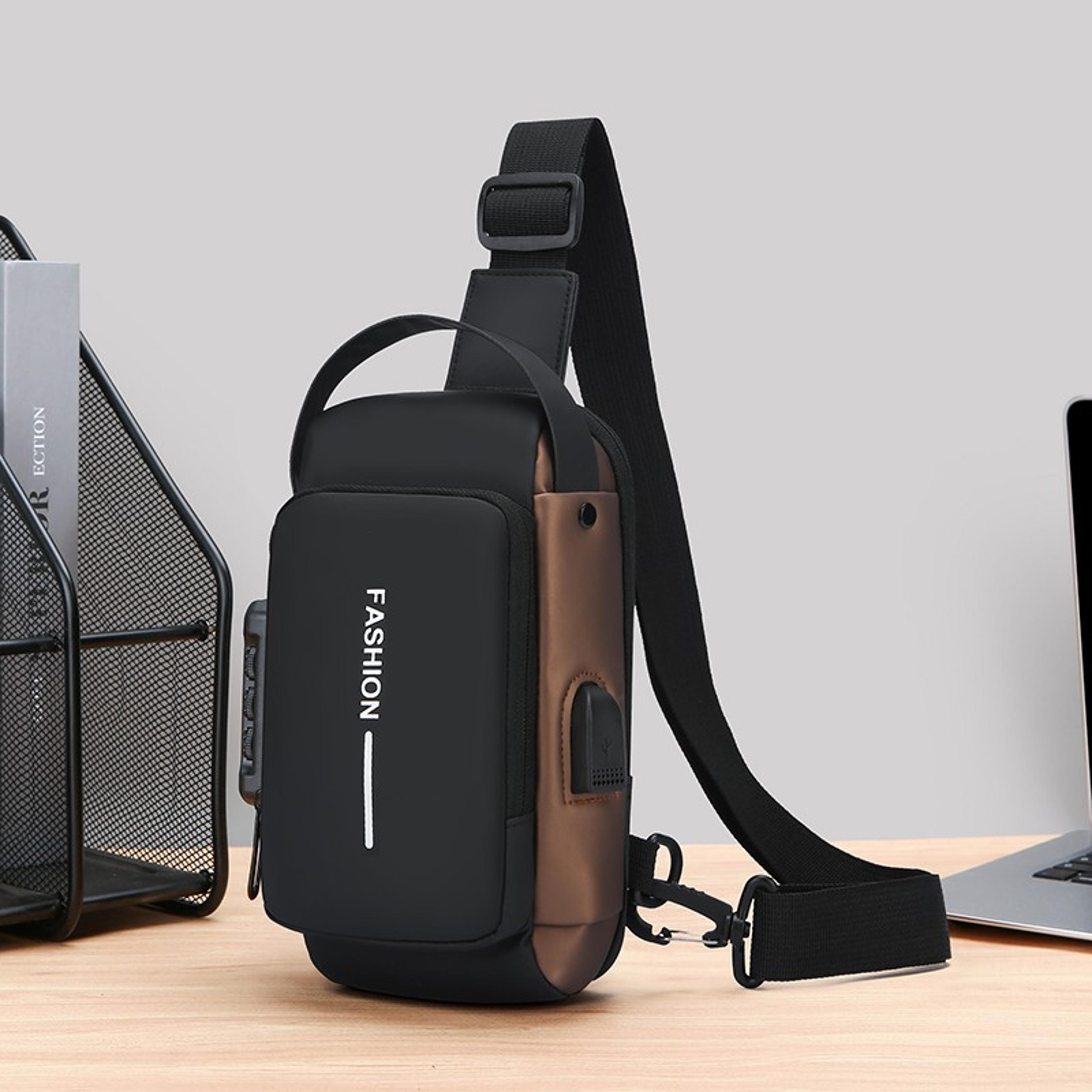 Multifunctional Anti Theft Chest Bag With USB Charging  Waterproof Protection 5