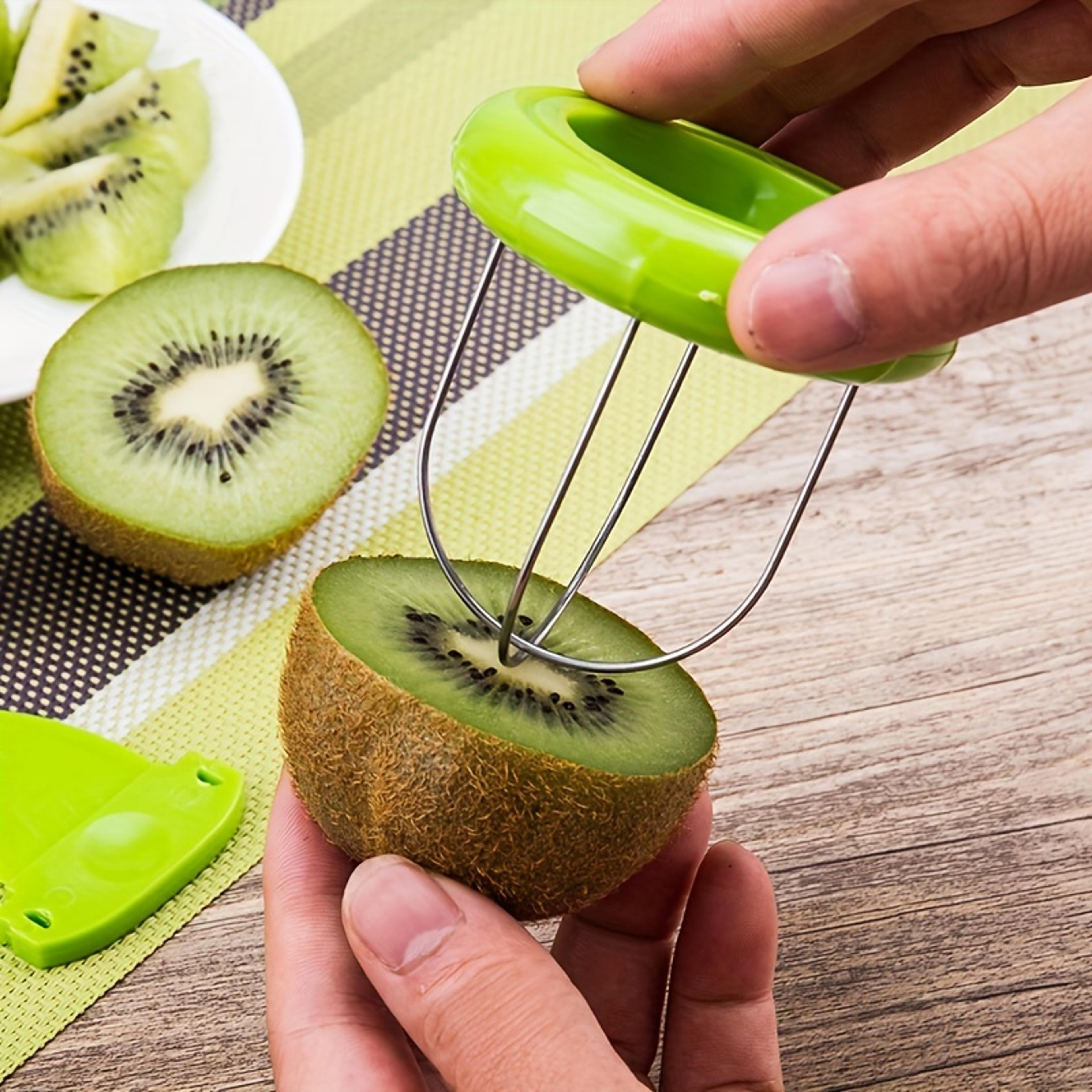 Fast Kiwi Peeler Slicer Stainless Steel Fruit Cutter Tool 0