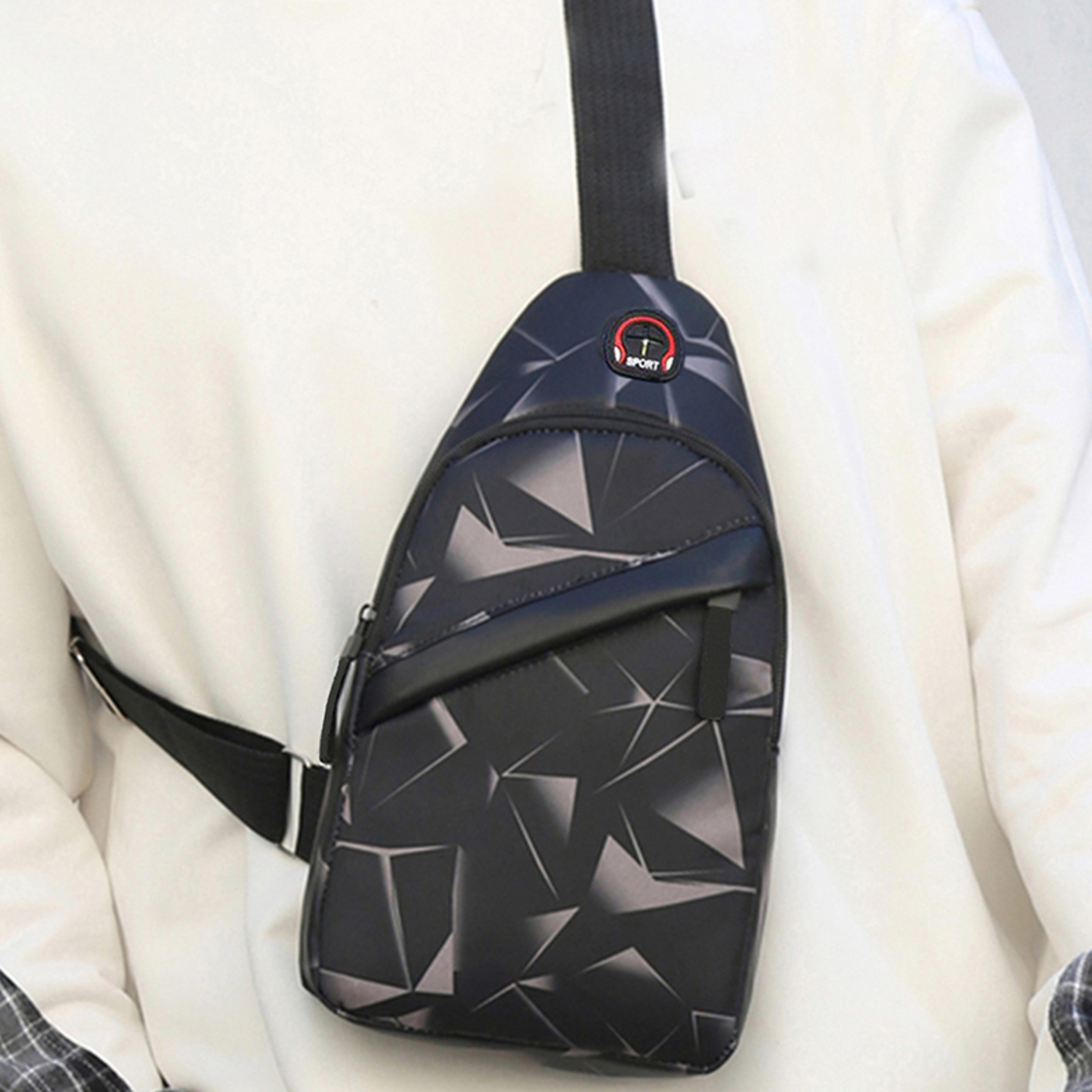 Mens Fashion Camouflage Crossbody Bag Versatile Oxford  Canvas Shoulder Satchel For Daily Use 3