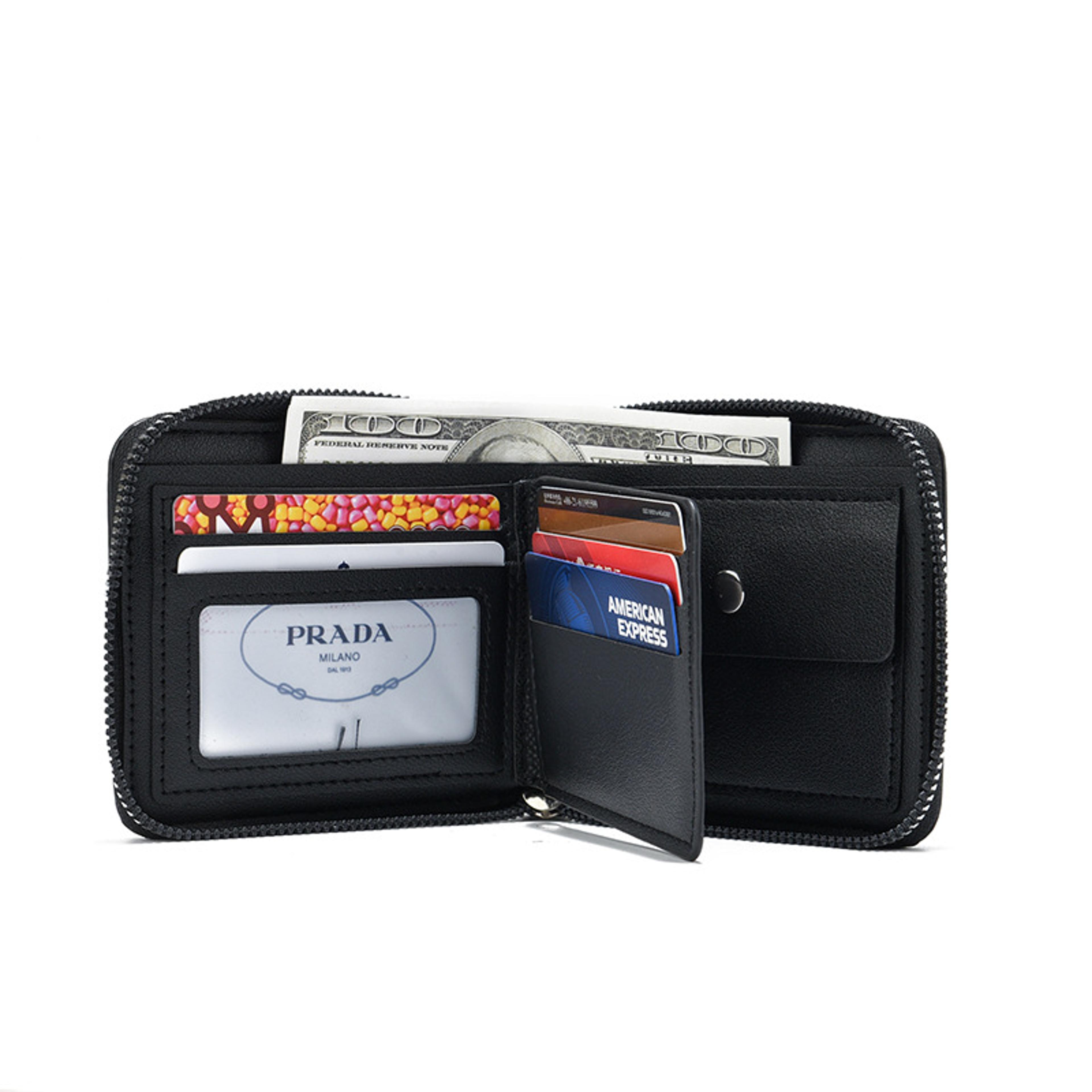 Classic Mens Short Business Wallet Durable  Convenient PU Leather Wallet For Professionals 1