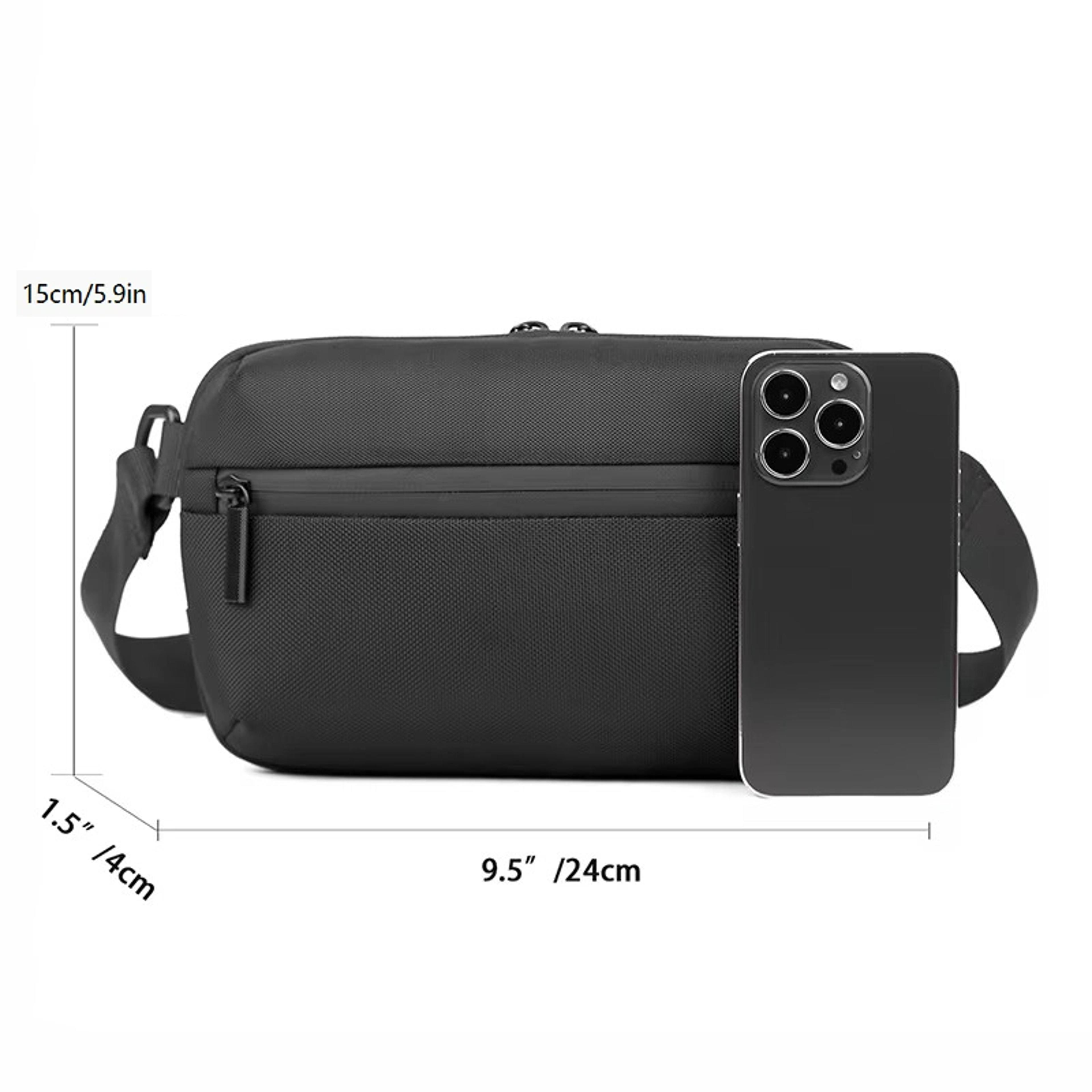 Lightweight Mini Cross Body Bag For Men Sports Phone Waist Bag Trendy Casual Shoulder Chest Bag 1