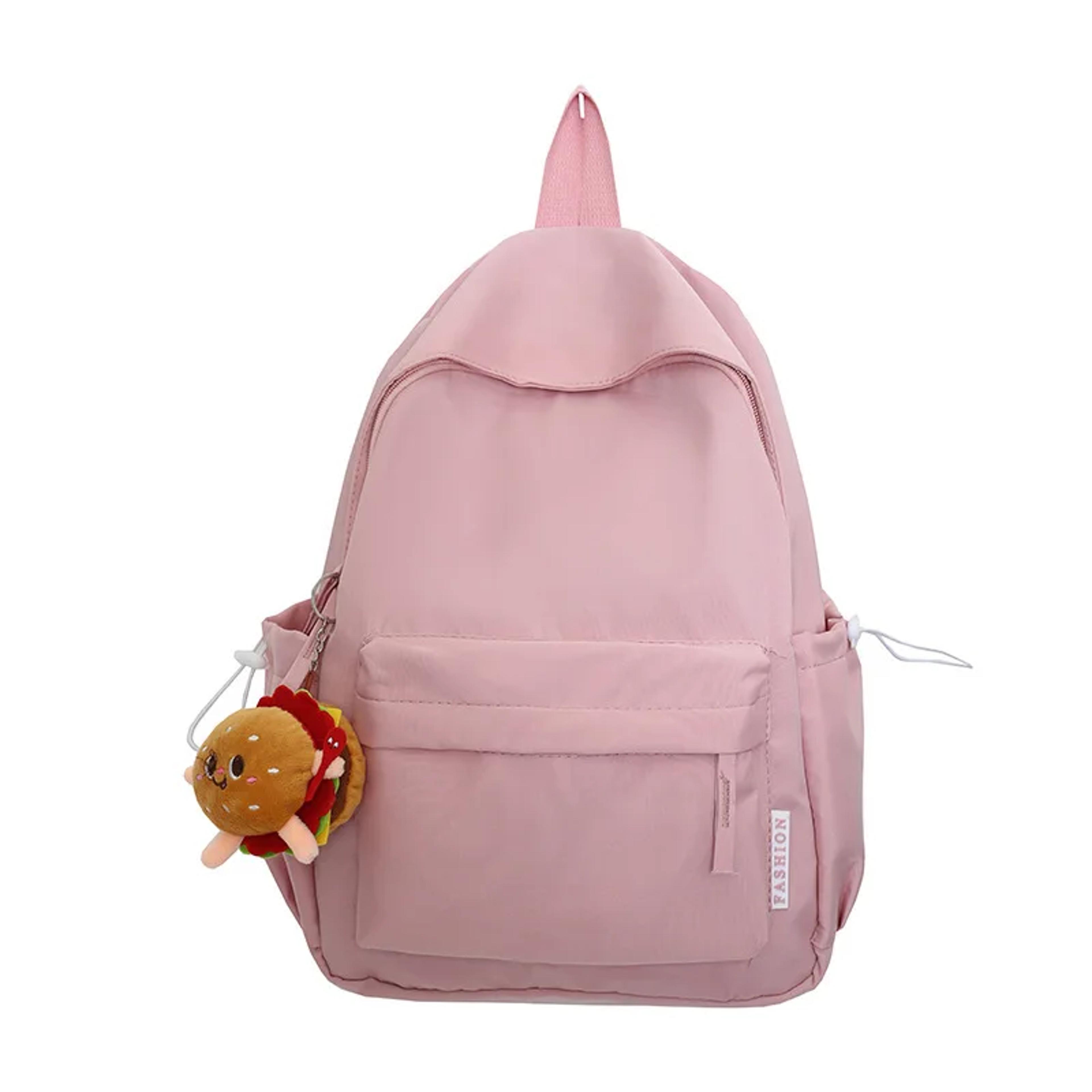 Waterproof Nylon Laptop Backpack For Teenage Girls  Women Cute Pink  Black Travel Schoolbag Unisex  5