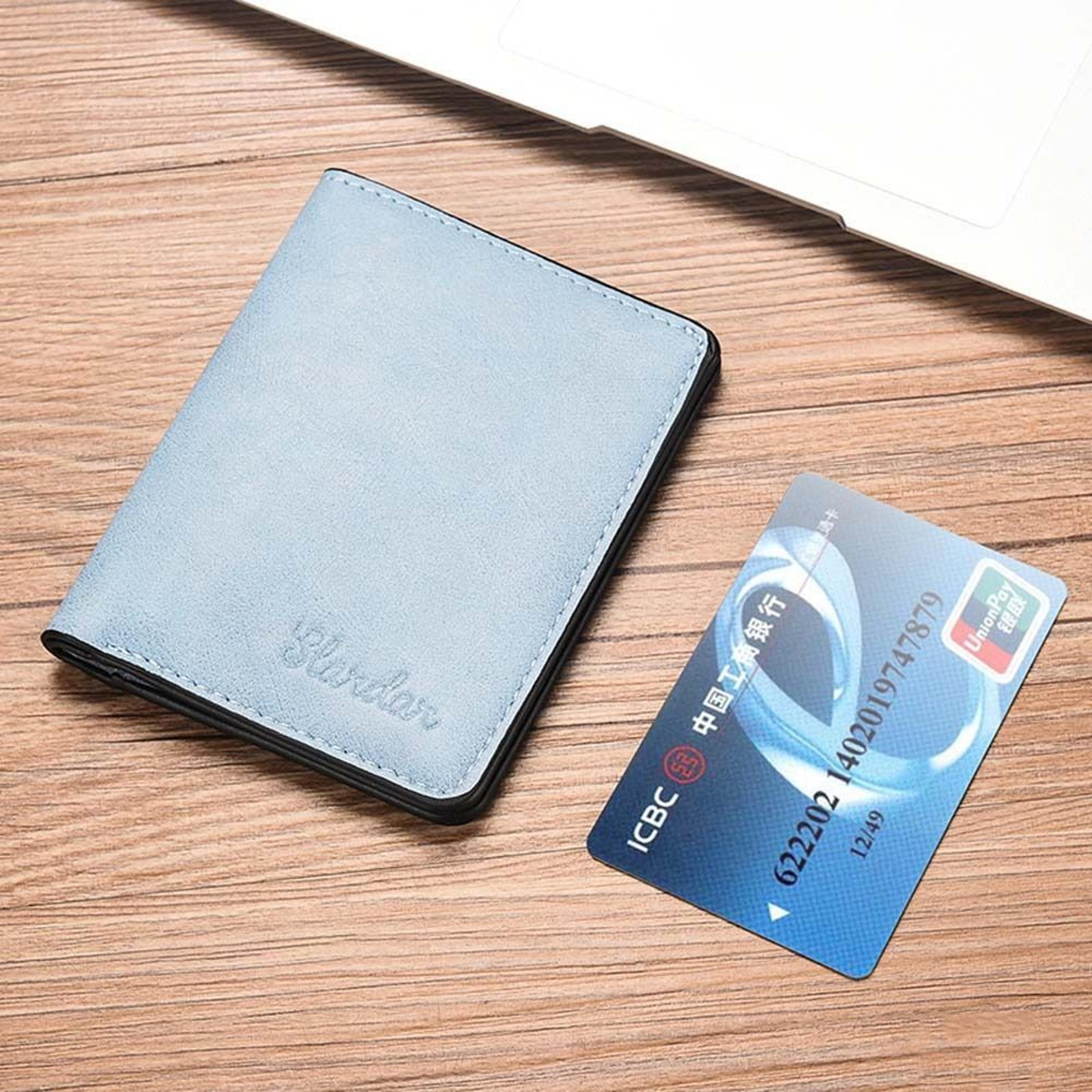 Small Wallet Men PU Leather Purses Mini Wallets Black Brown Card Holder 2