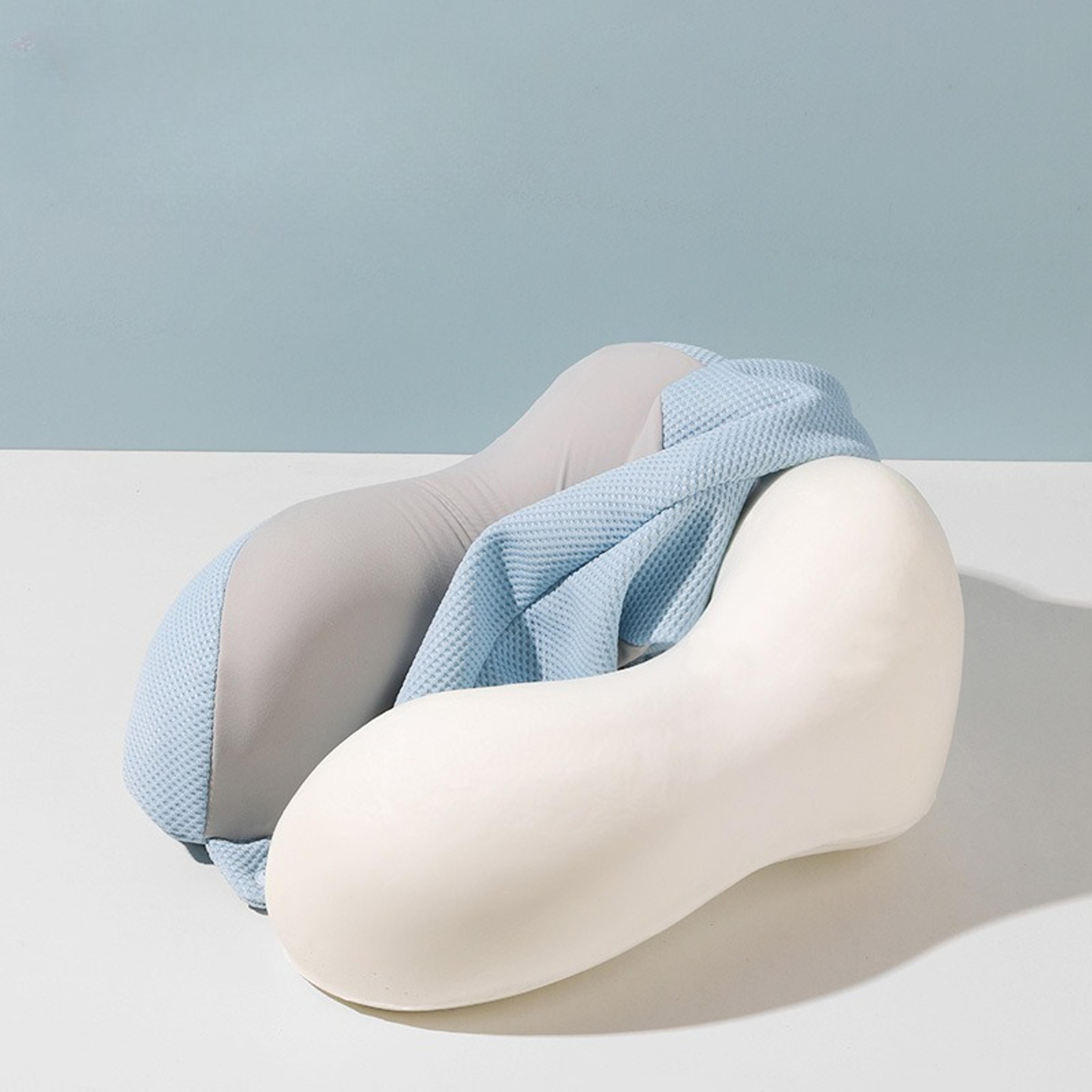 Ergonomic U Shaped Memory Foam Neck Pillow For Travel  Cervical Spine Relief 2