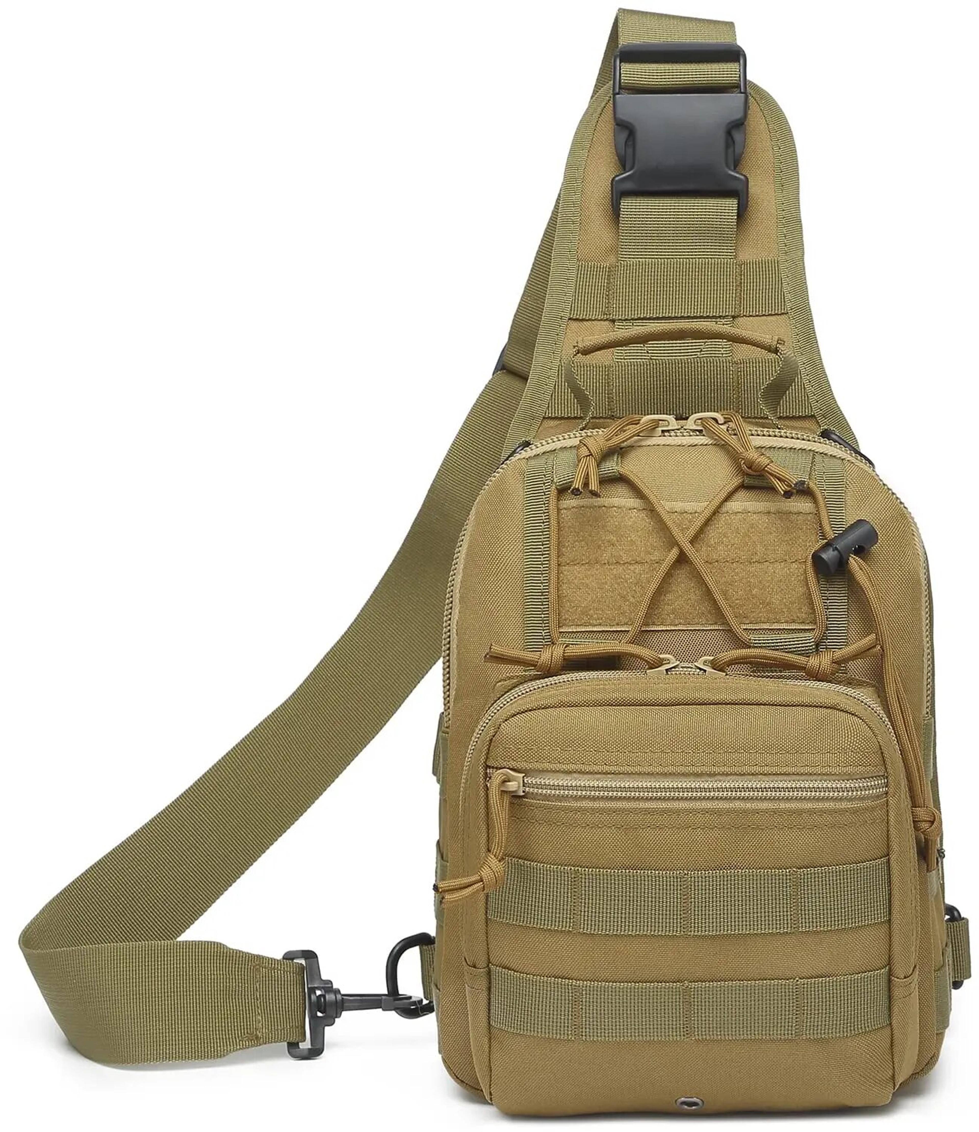 Tactical Shoulder Bag Durable Nylon Outdoor Sling Backpack 6