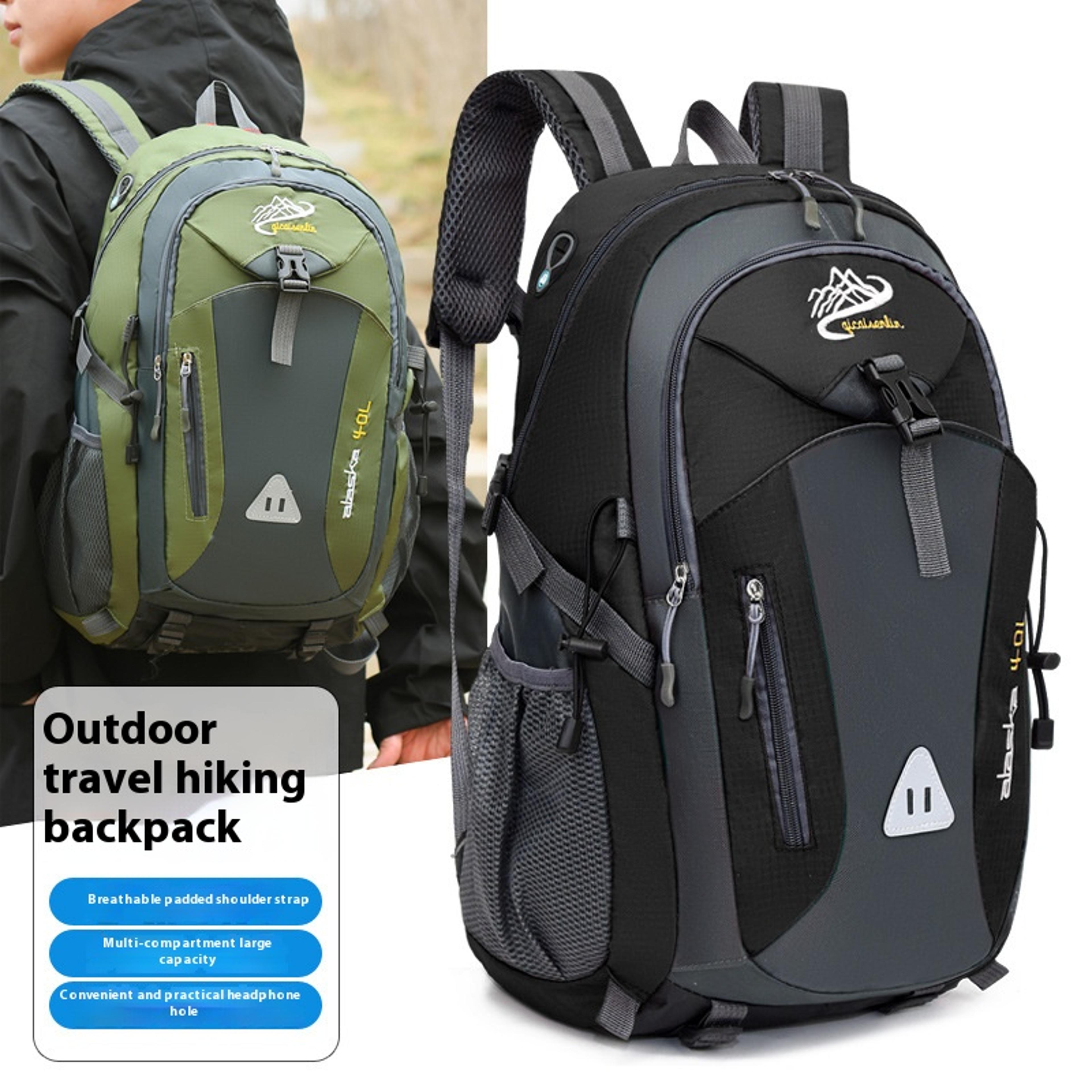 Waterproof Nylon Backpack For Men  Women Versatile Travel Hiking  Camping Bag 1
