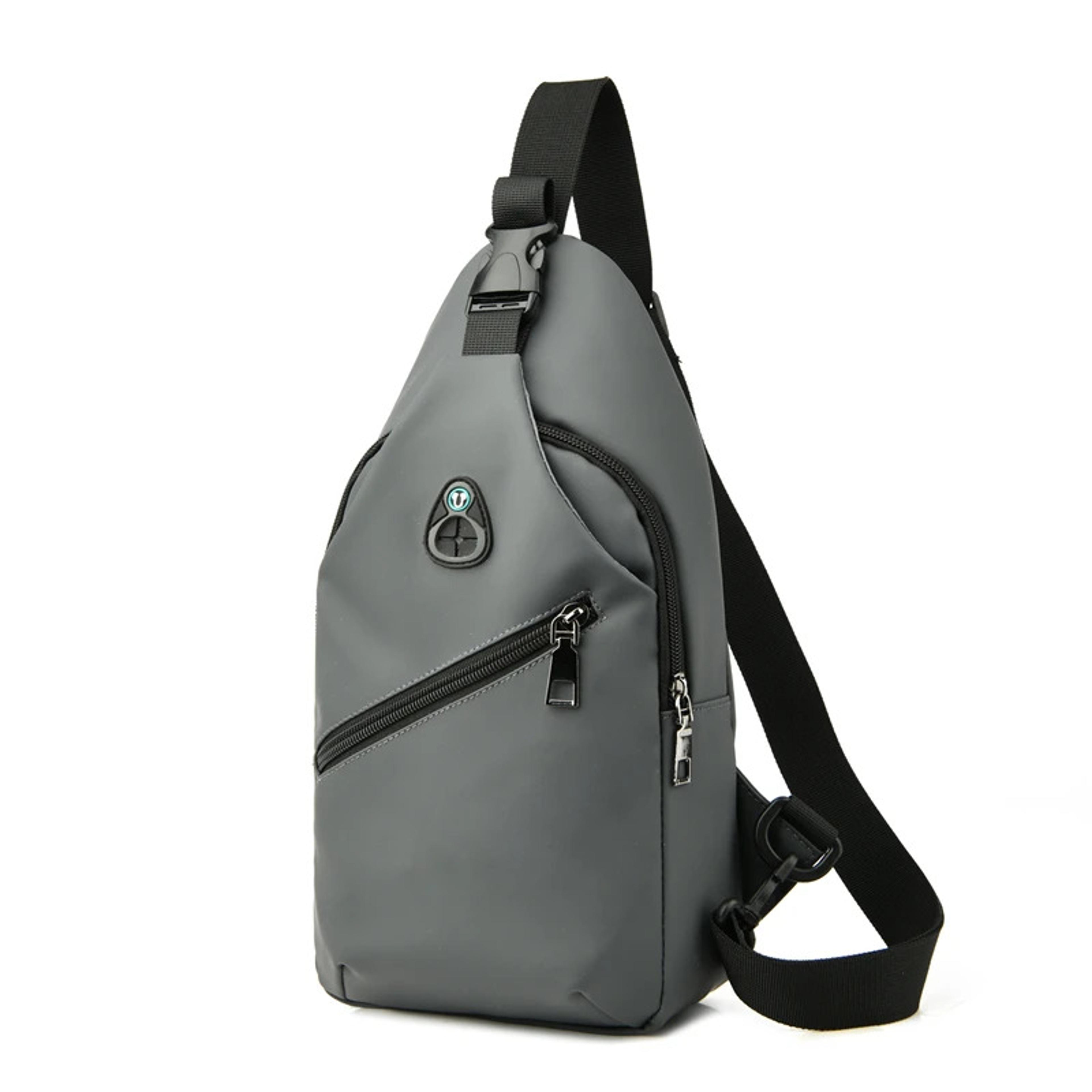 Men Fashion Crossbody Bag Trendy Chest Bag Usb Shoulder Bag Leisure Small Chest Bag Large Capacity  4