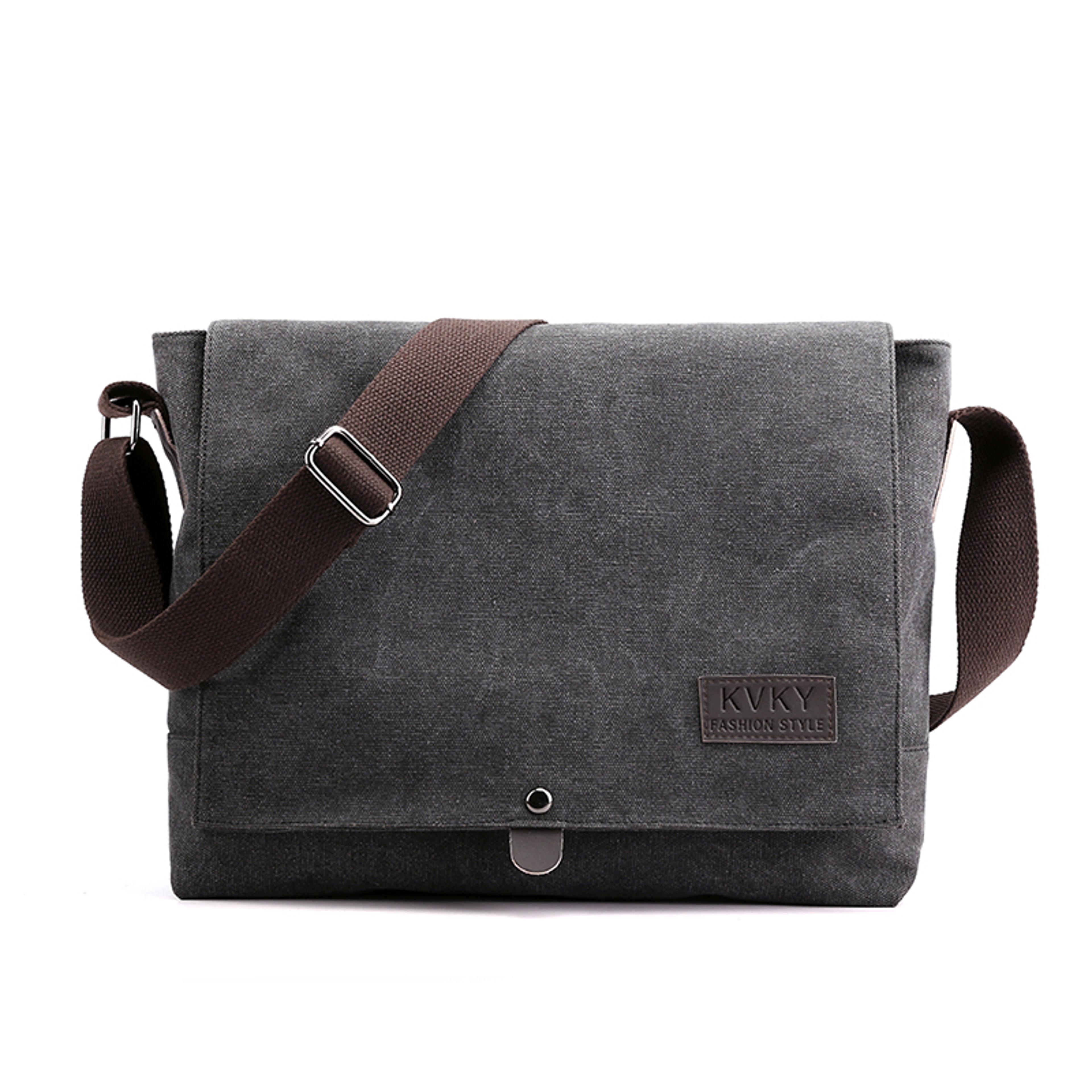 Mens Multi Functional Shoulder Bag Large Capacity Business Travel Sling Bag For Men 8