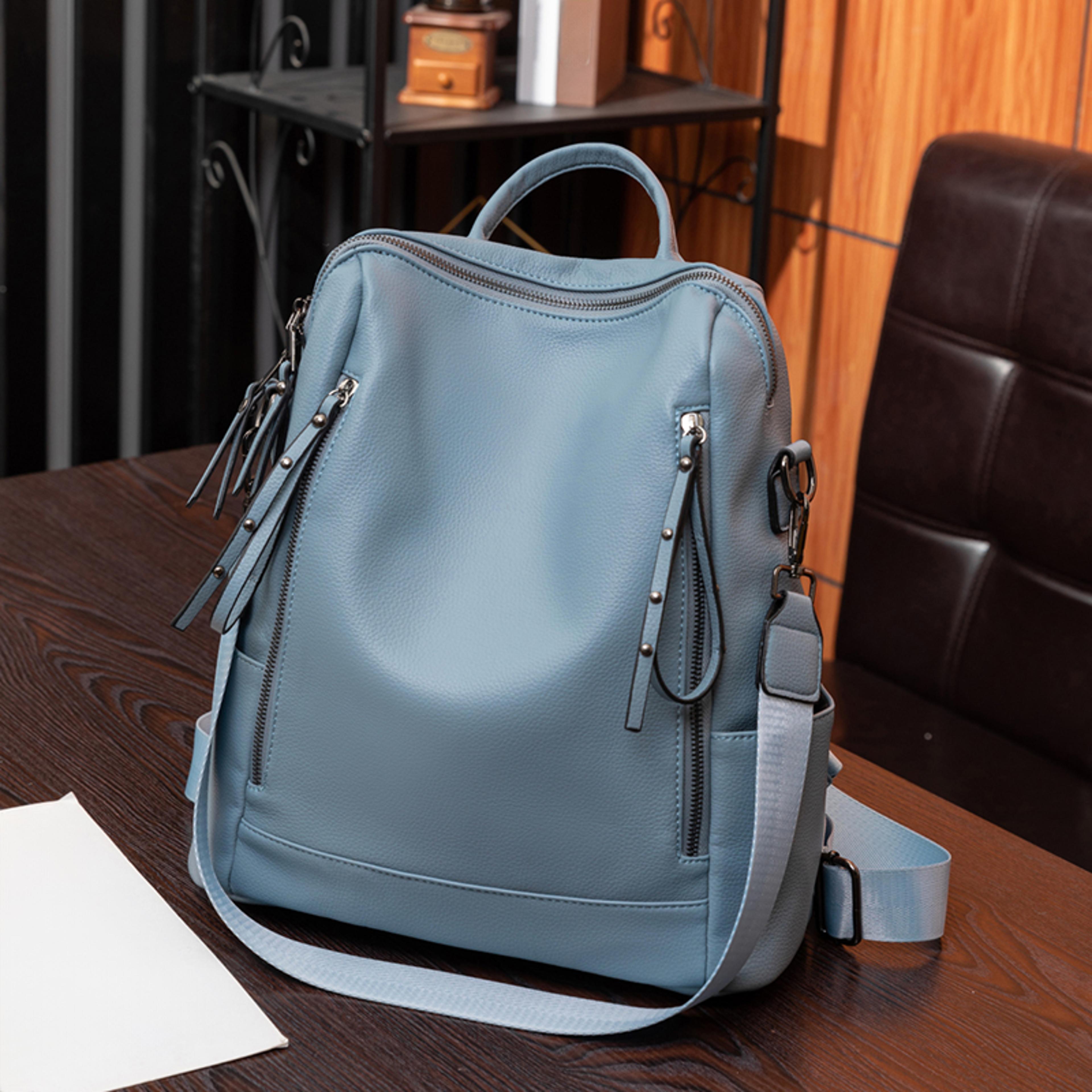 Large Capacity Retro Style Womens Backpack Convertible Shoulder Bag For Commuting  Travel 4
