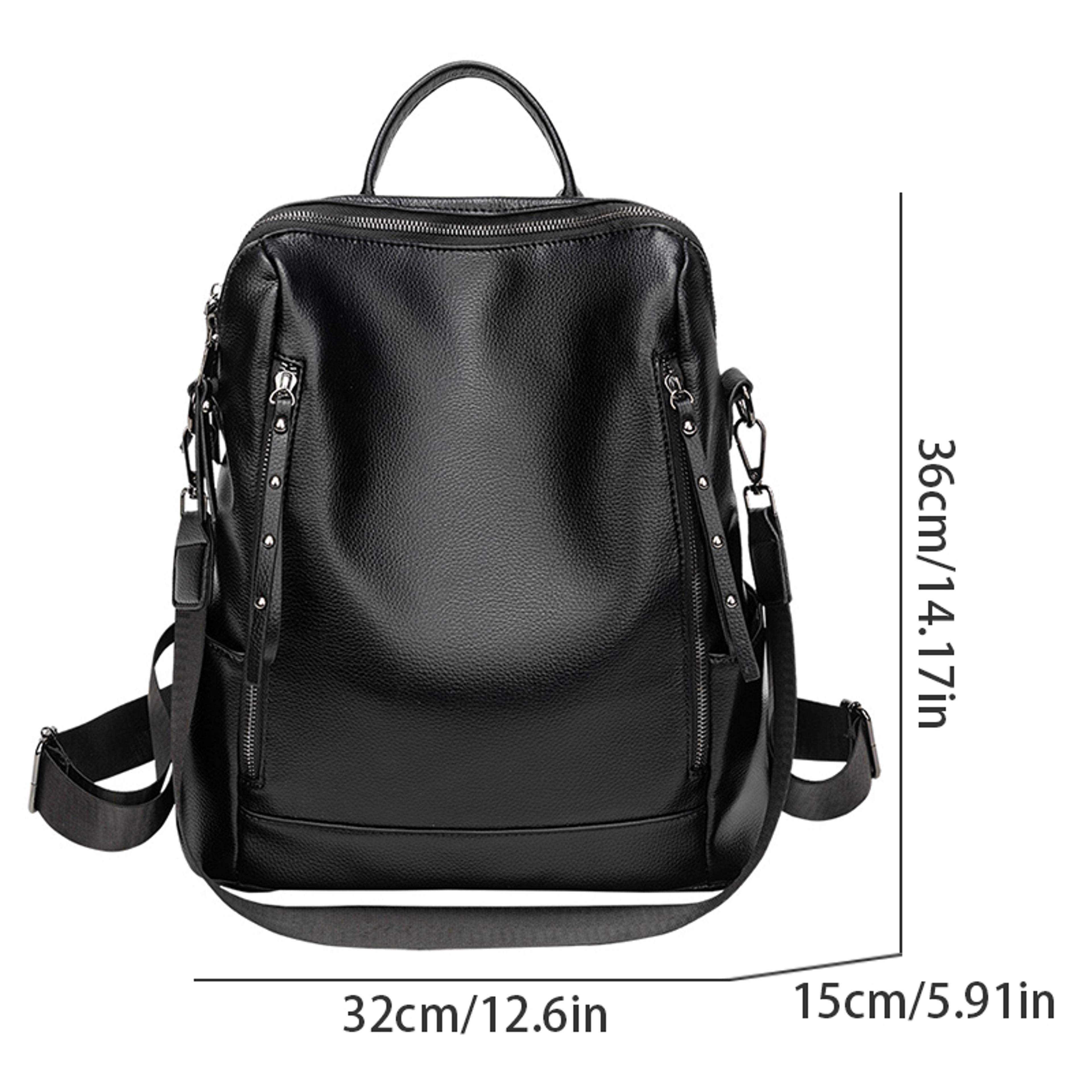 Large Capacity Retro Style Womens Backpack Convertible Shoulder Bag For Commuting  Travel 2