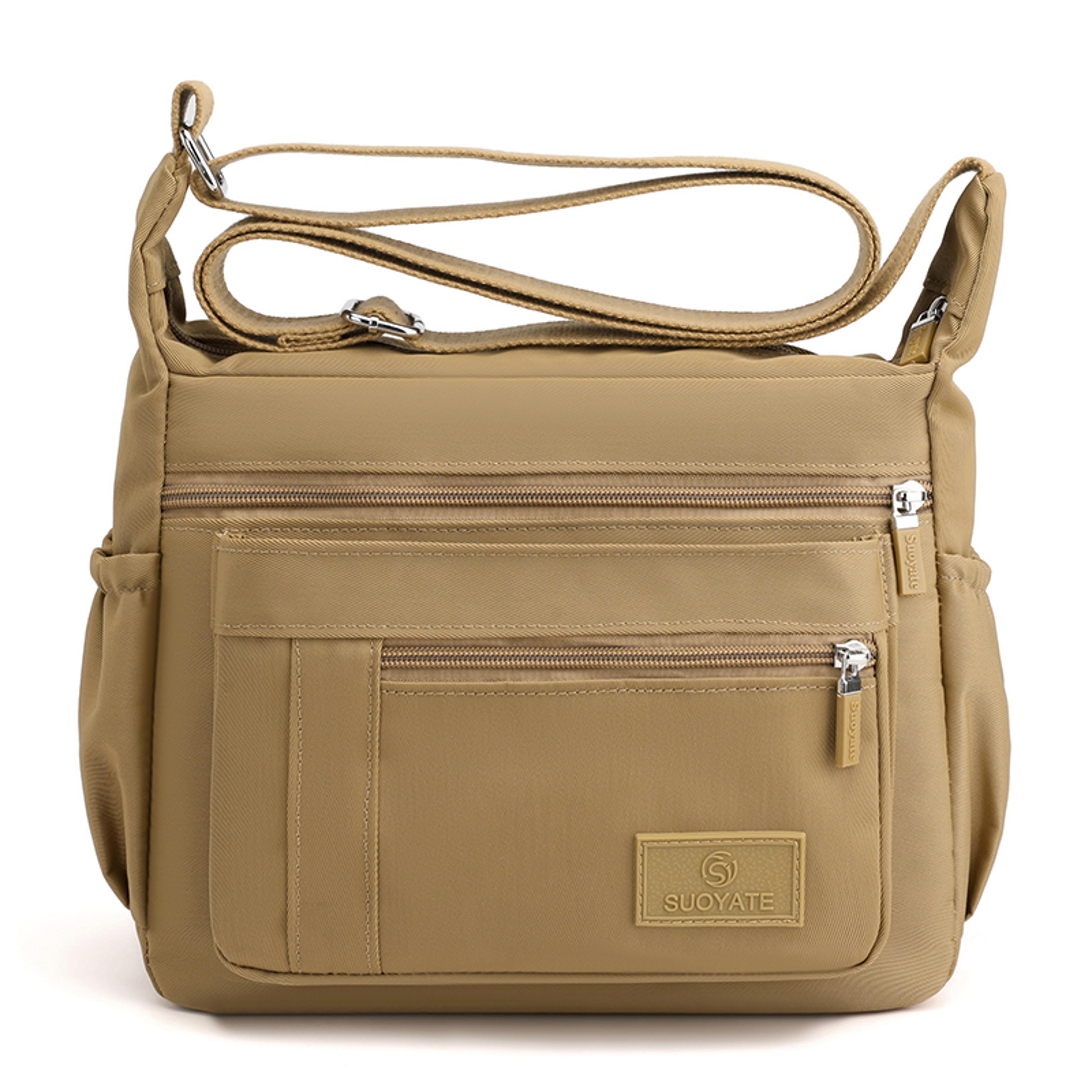 Lightweight Nylon Crossbody Bag With Adjustable Strap And Multi Pocket Design 5