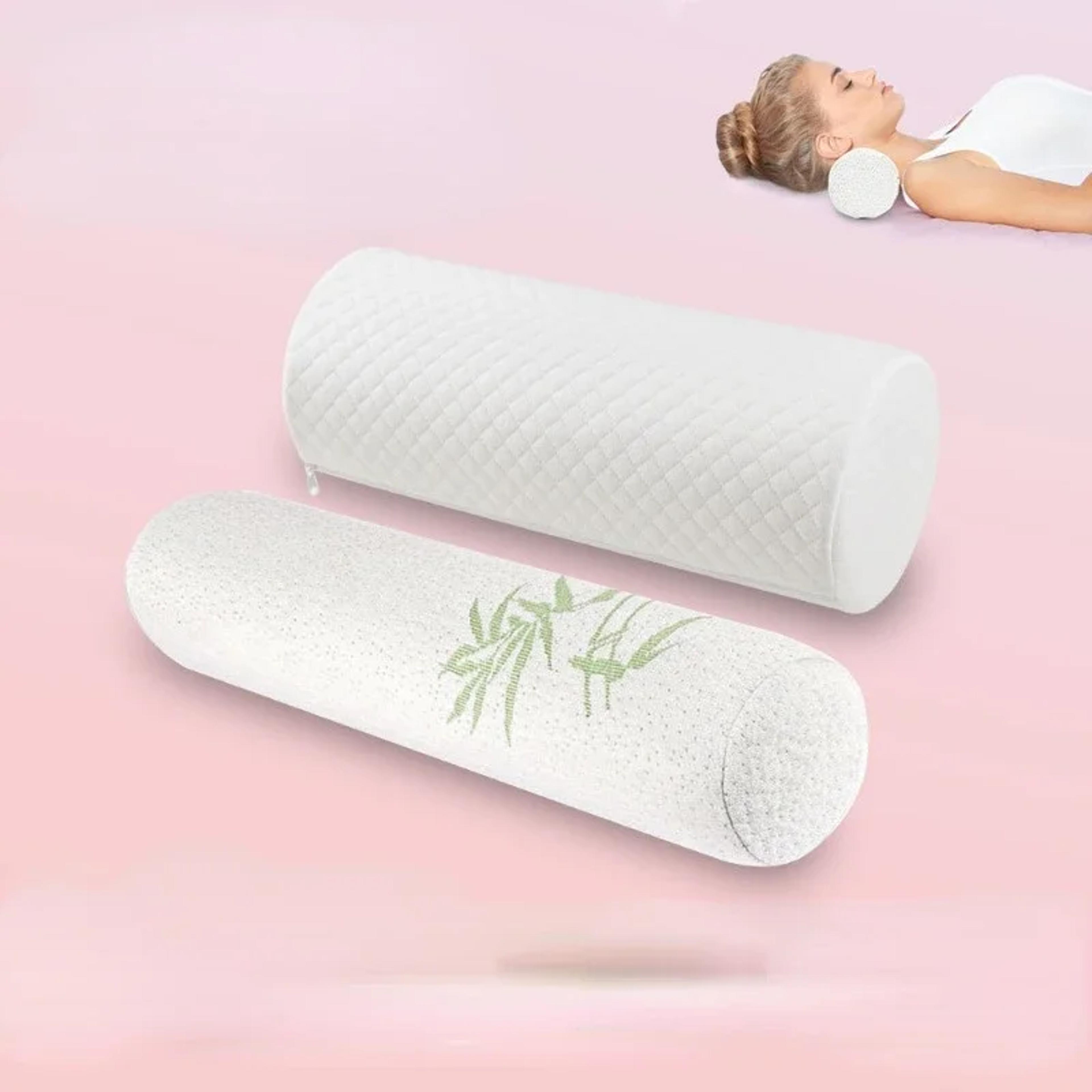 Cervical Neck Support Memory Foam Pillow For Sleeping Bolster Pillow For Bed Comfort And Relief 0